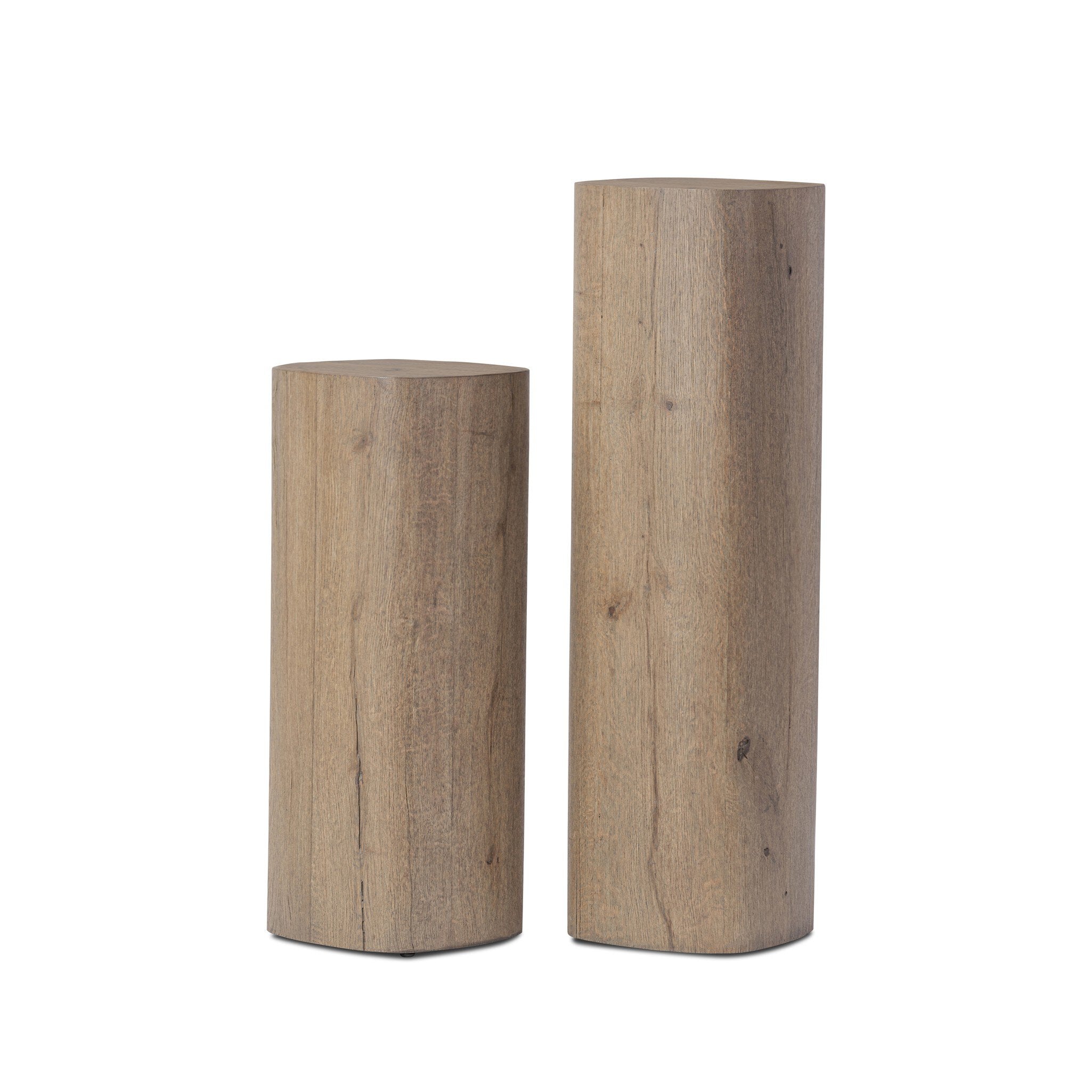 Tycho Pedestal - Brown Oak Veneer
