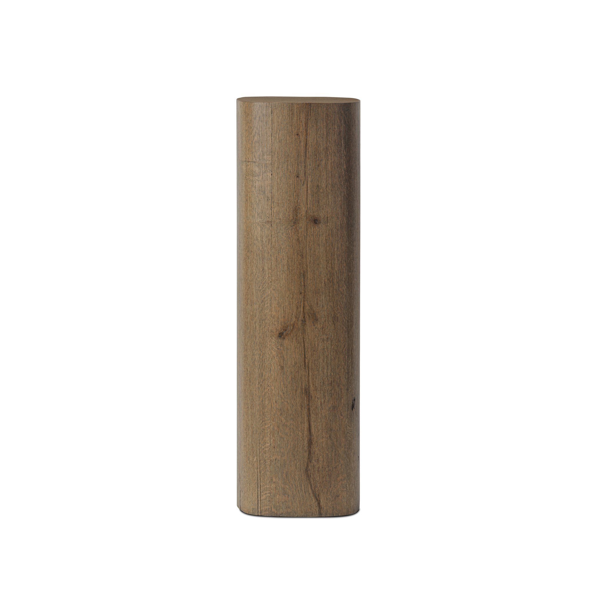 Tycho Pedestal - Brown Oak Veneer