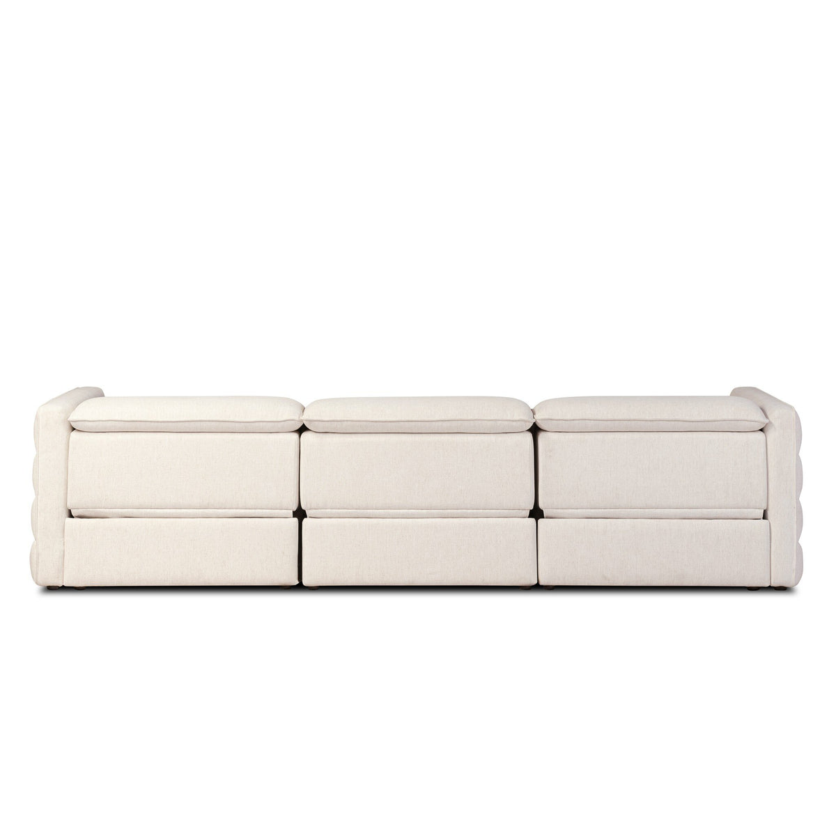 Kenlee Power Recliner 3-Piece Sectional - Crypton Nomad Snow