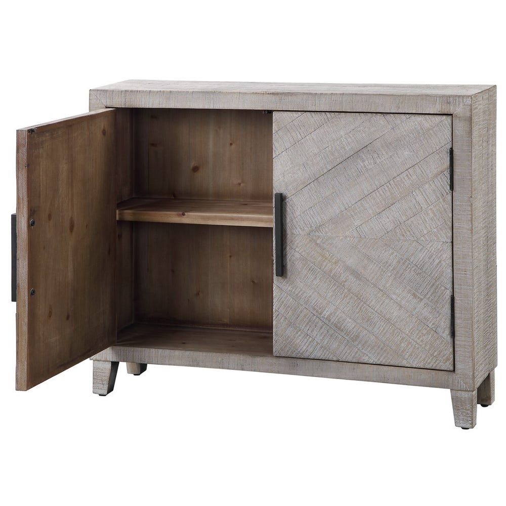 Uttermost Adalind White Washed Accent Cabinet