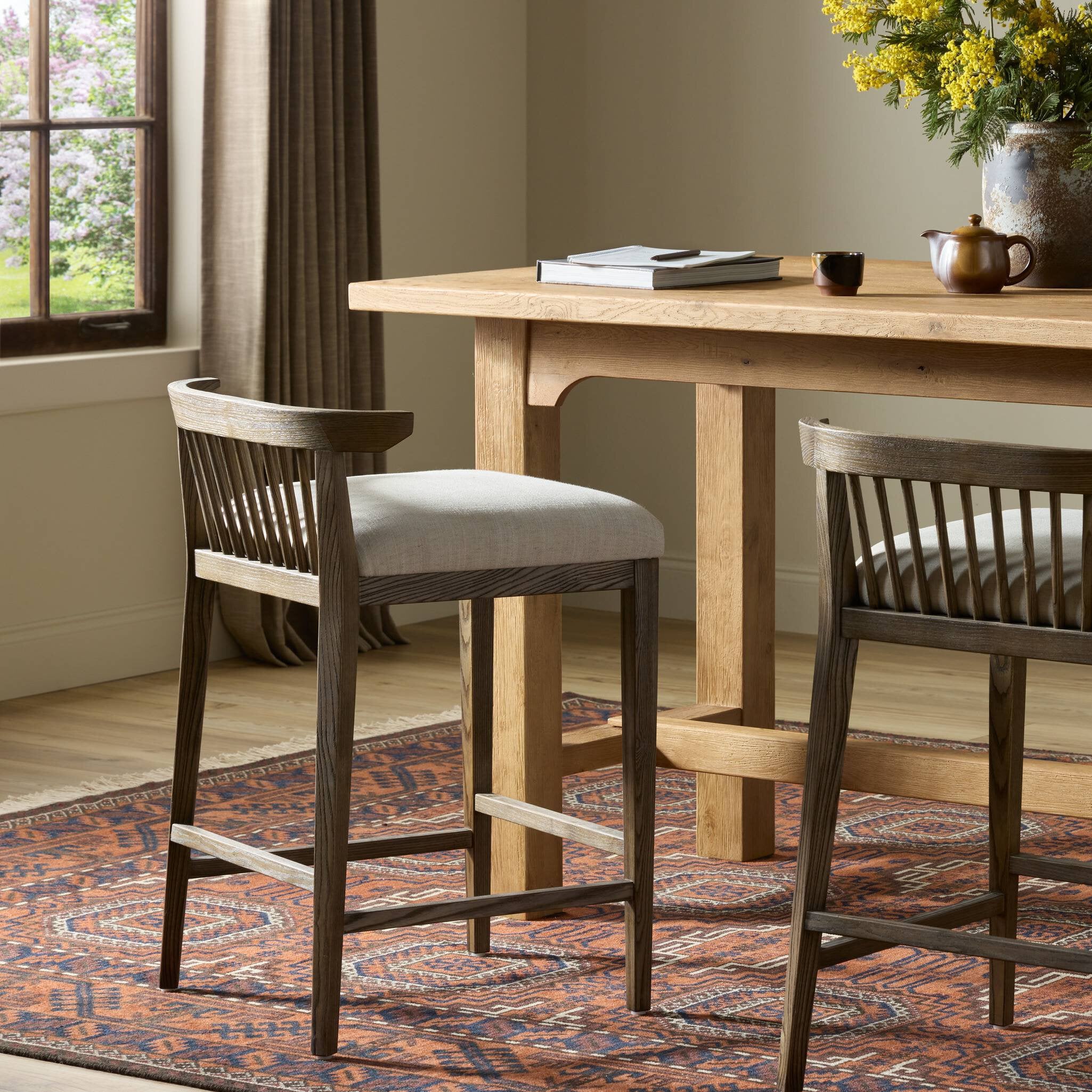 Tullio Counter Stool - Savoy Parchment