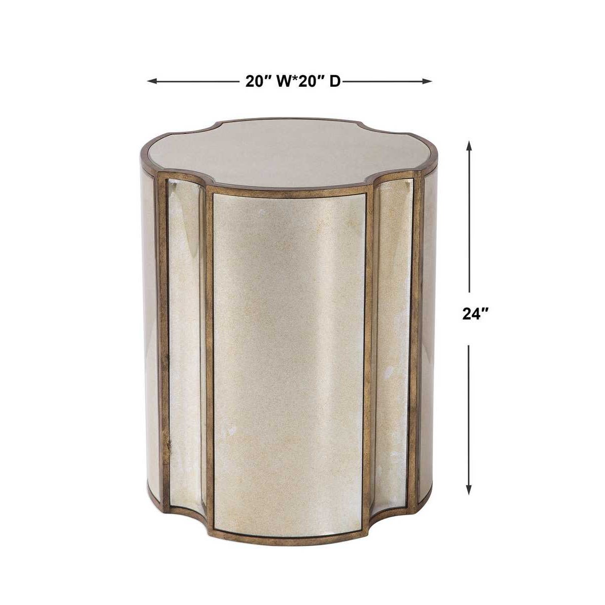 Uttermost Harlow Mirrored Accent Table