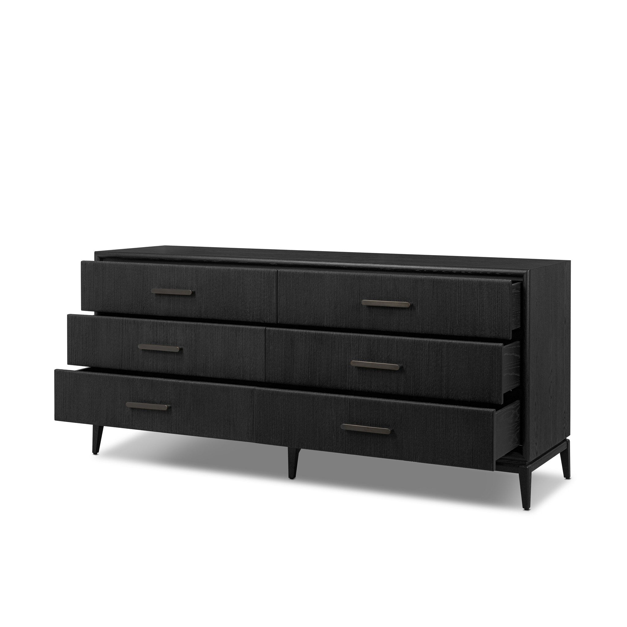 Rosenell 6 Drawer Dresser - Natural Paper Cord - Four Hands Rosenell 6 Drawer Dresser - Natural Paper Cord - Four Hands