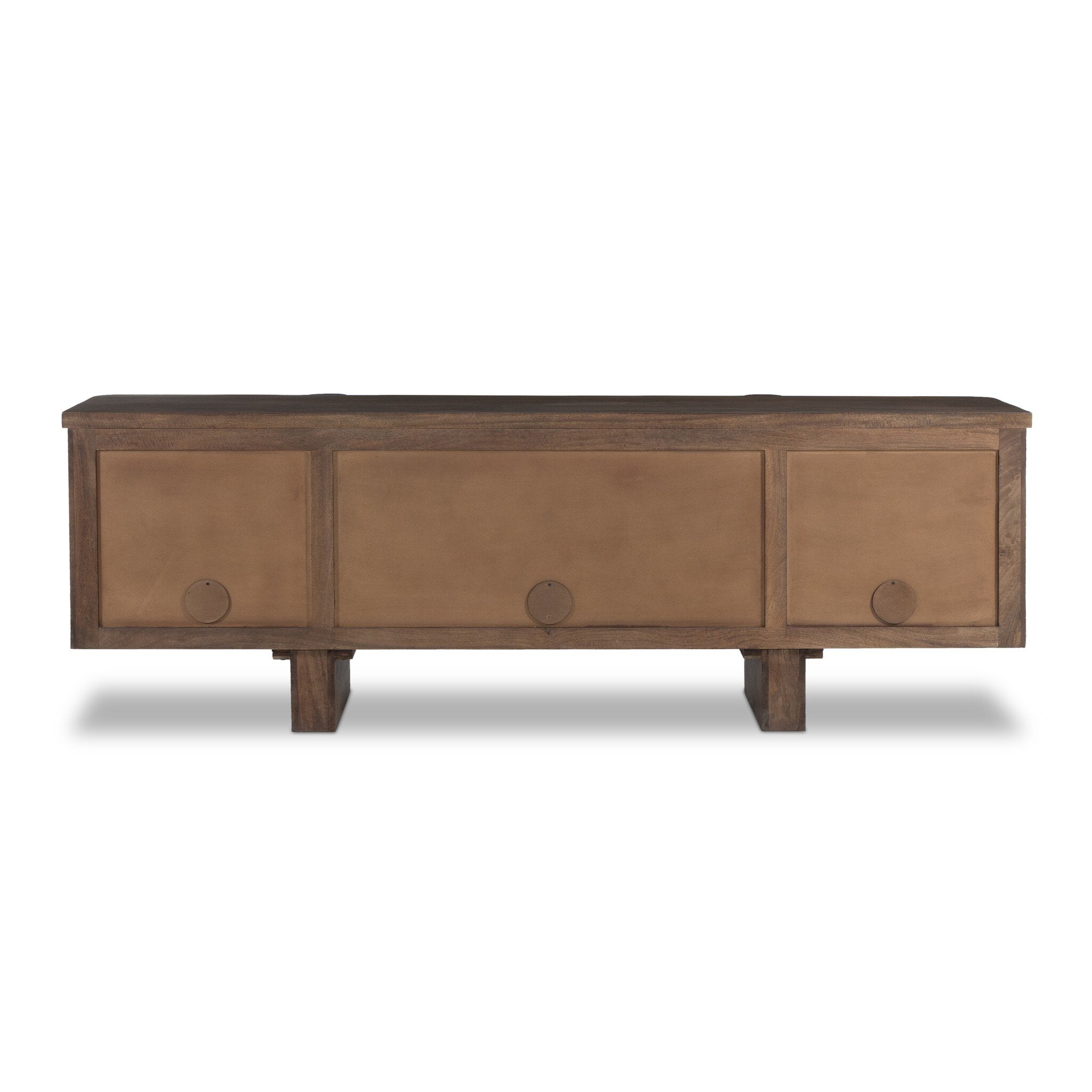 Baxter Media Console - Weathered Mango Solid