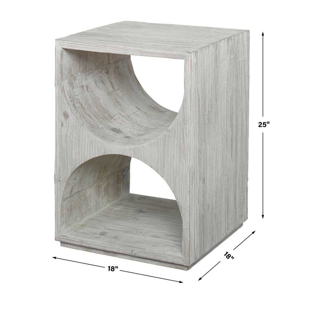 Uttermost Hans White Side Table