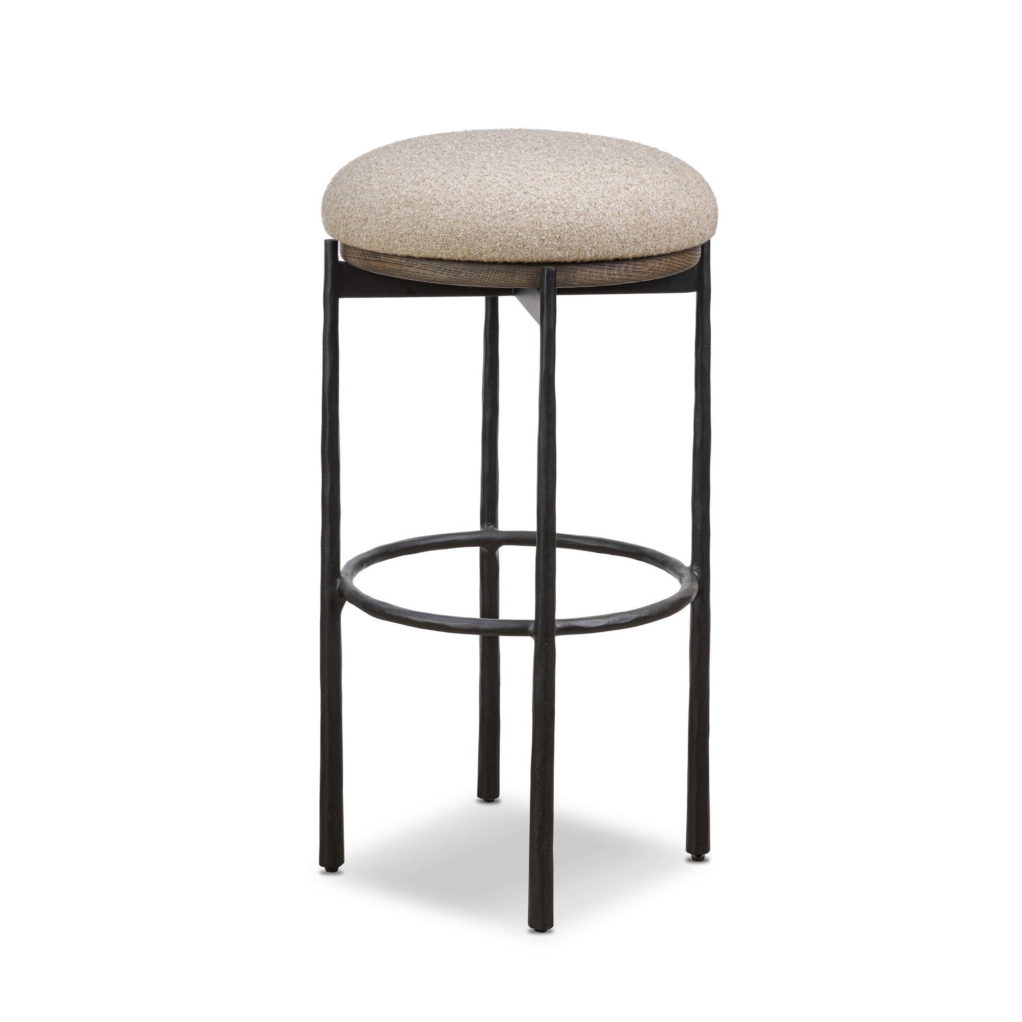 Cofer Swivel Bar Stool - Weslie Flax