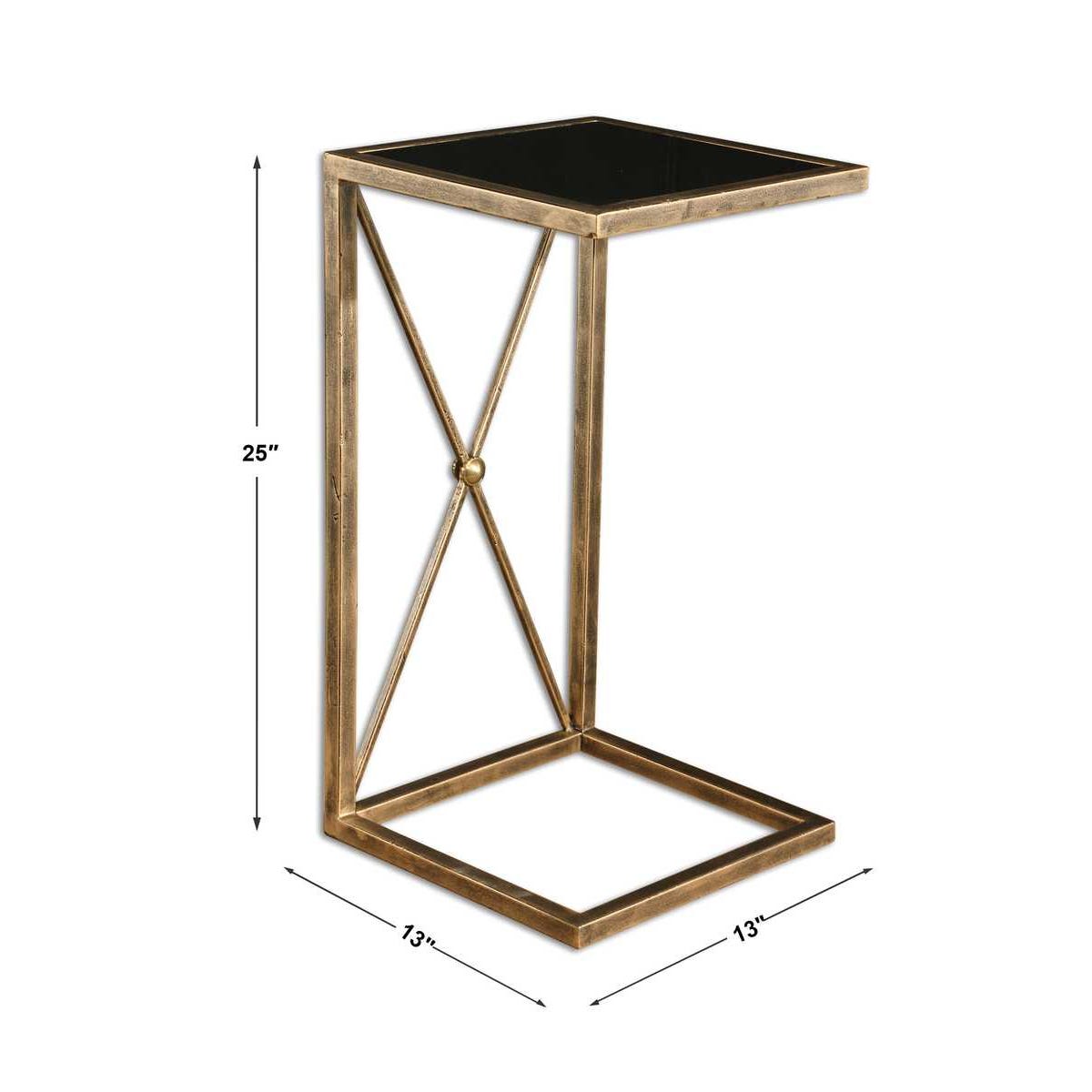 Uttermost Zafina Gold Accent Table