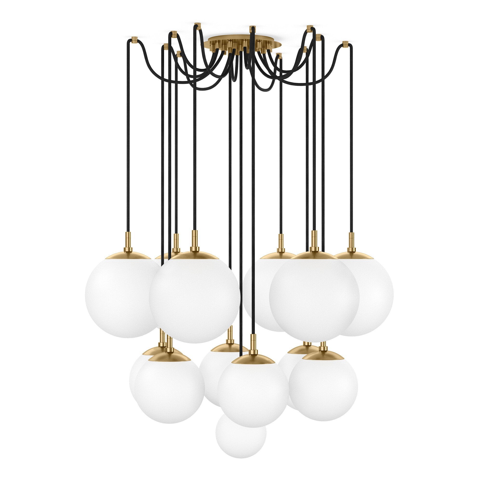 Spider Chandelier - Opal Matte Glass