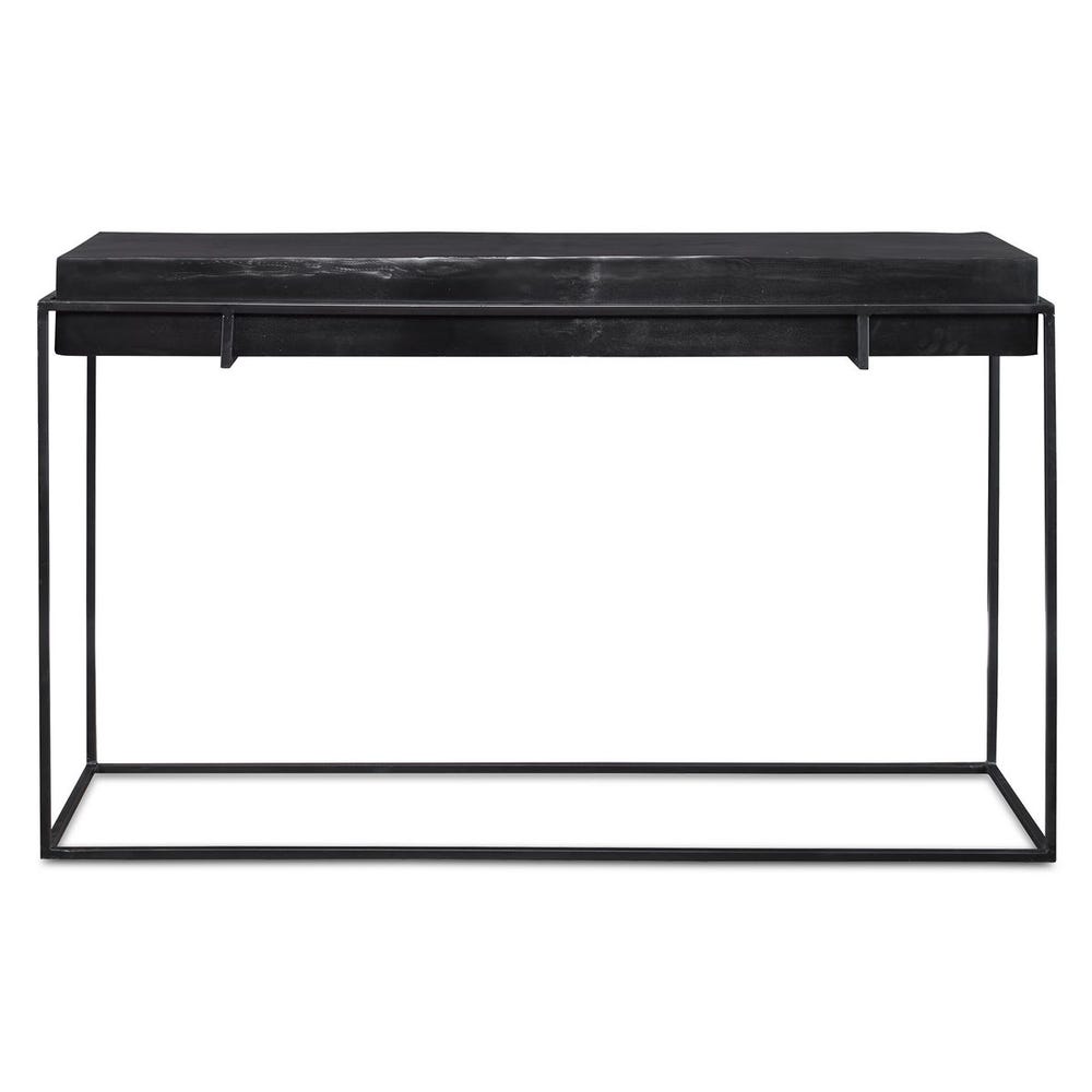 Uttermost Telone Modern Black Console Table