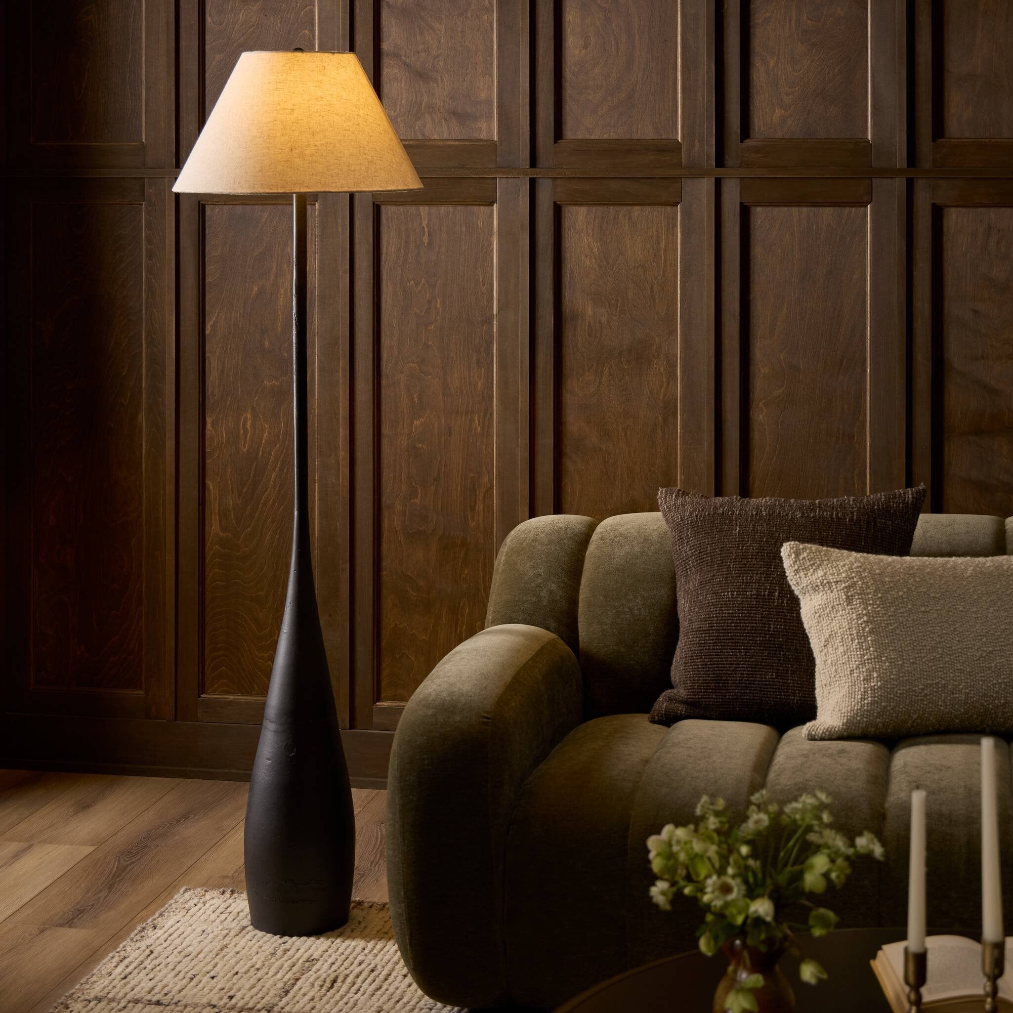 Bellini Floor Lamp - Black Cast Iron