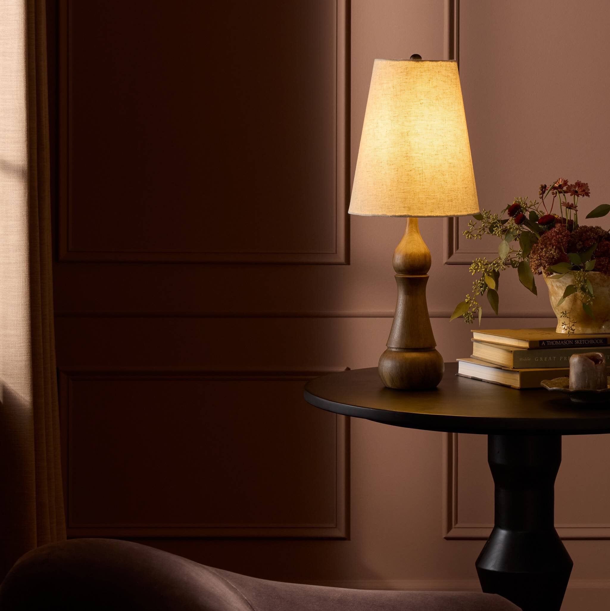 Santano Table Lamp - Fawn Oak