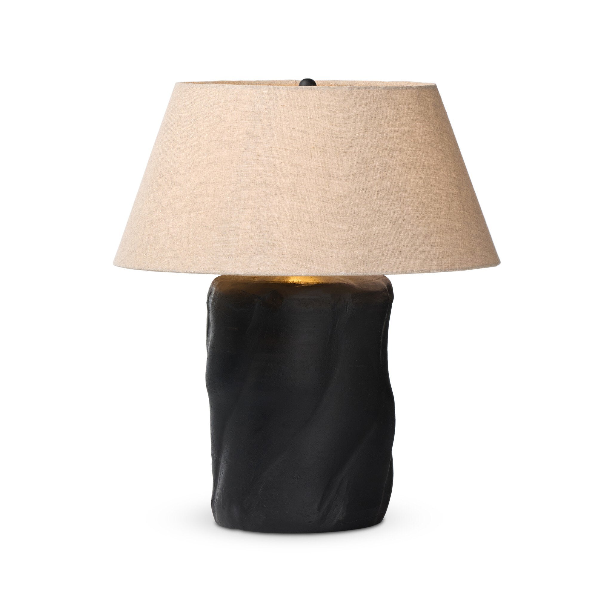 Bomba Table Lamp - Aged Black Terracotta