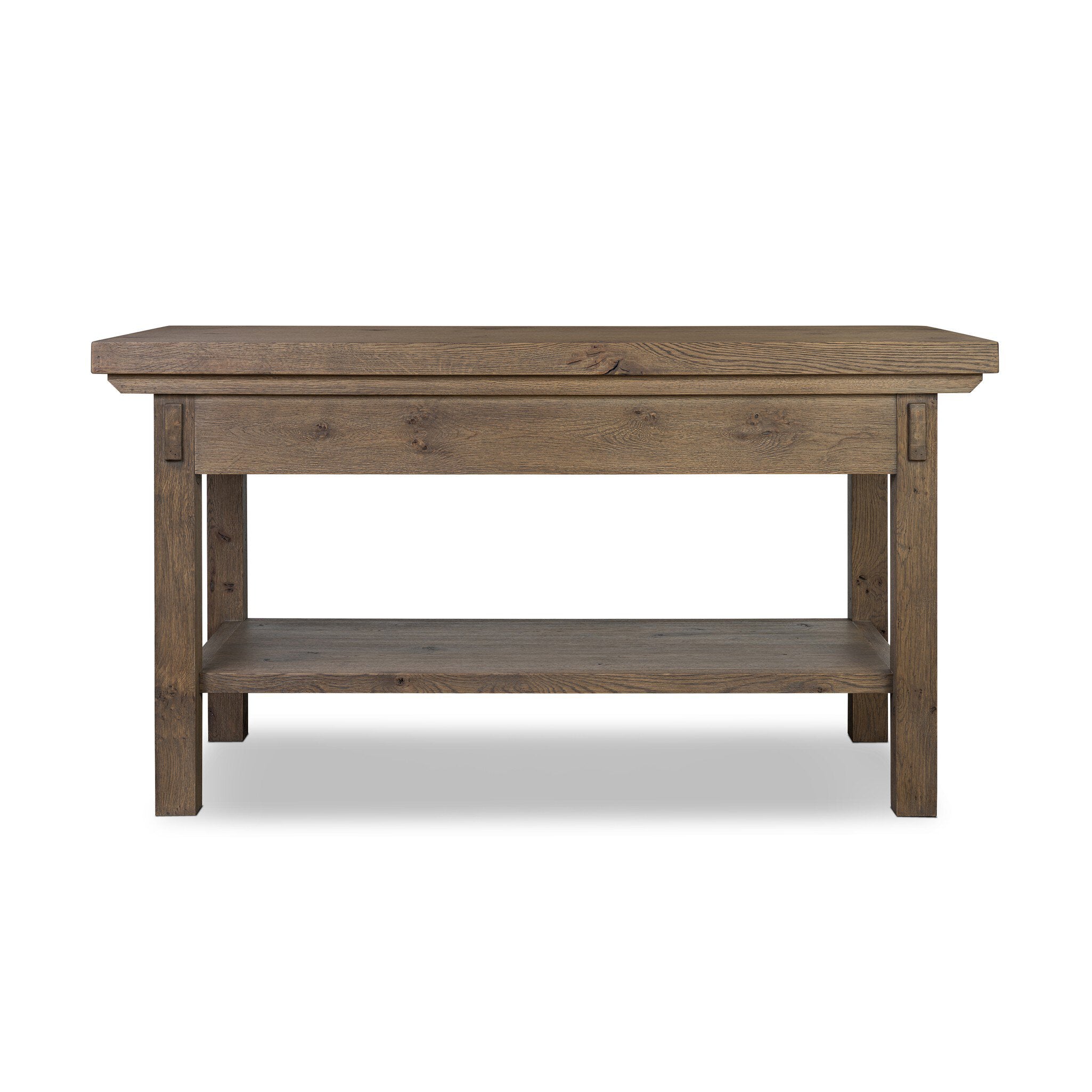 Tobiah Kitchen Island - Brown Oak Veneer