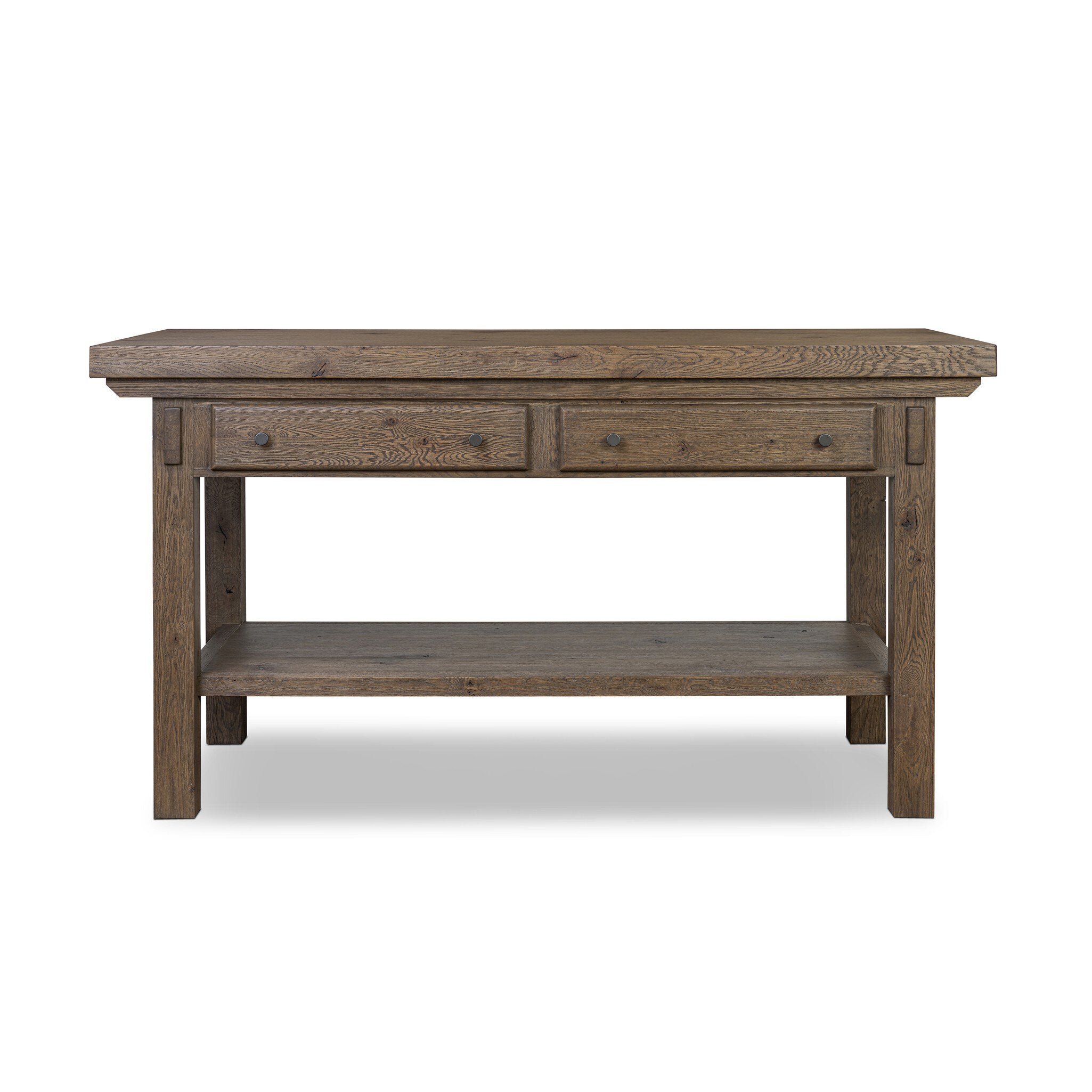 Tobiah Kitchen Island - Brown Oak Veneer