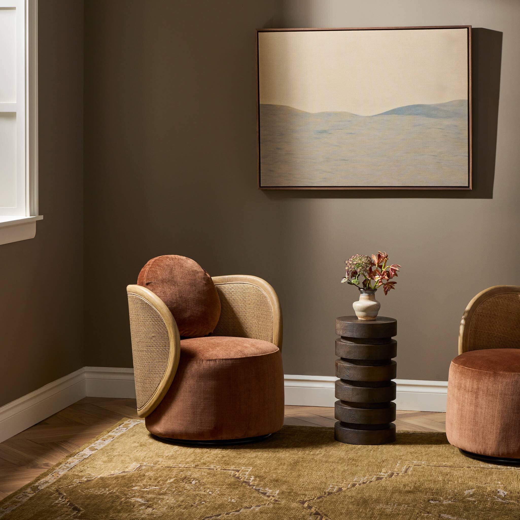 Roslin Swivel Chair - Altair Sienna
