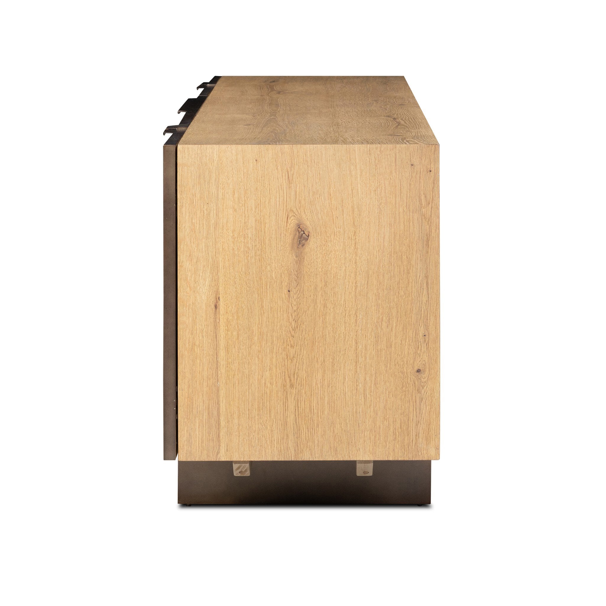 Aberdeen Media Console - Aged Smoked Oak Thin Veneer