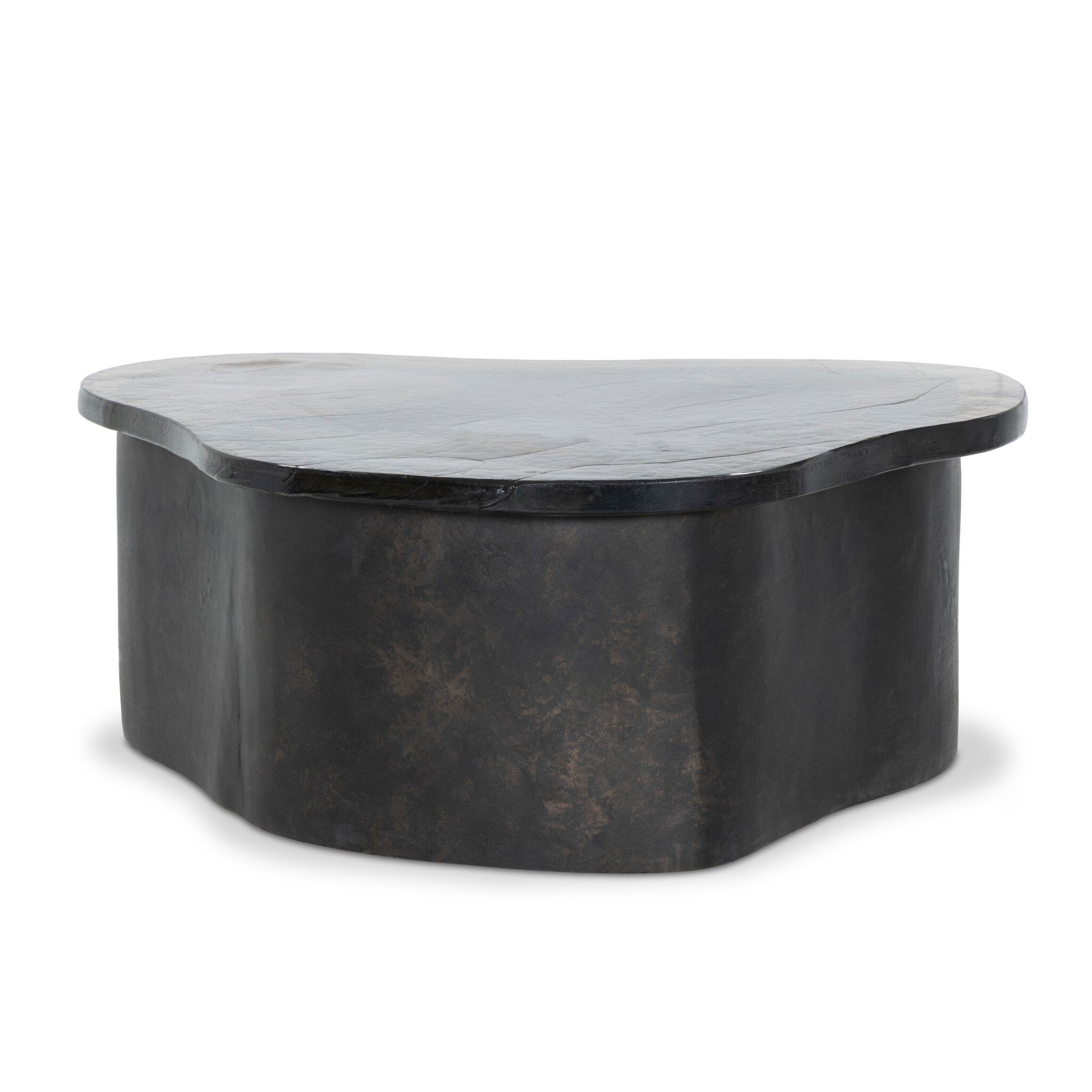 Efran Nesting Coffee Table - Smoked Brown Cast Glass