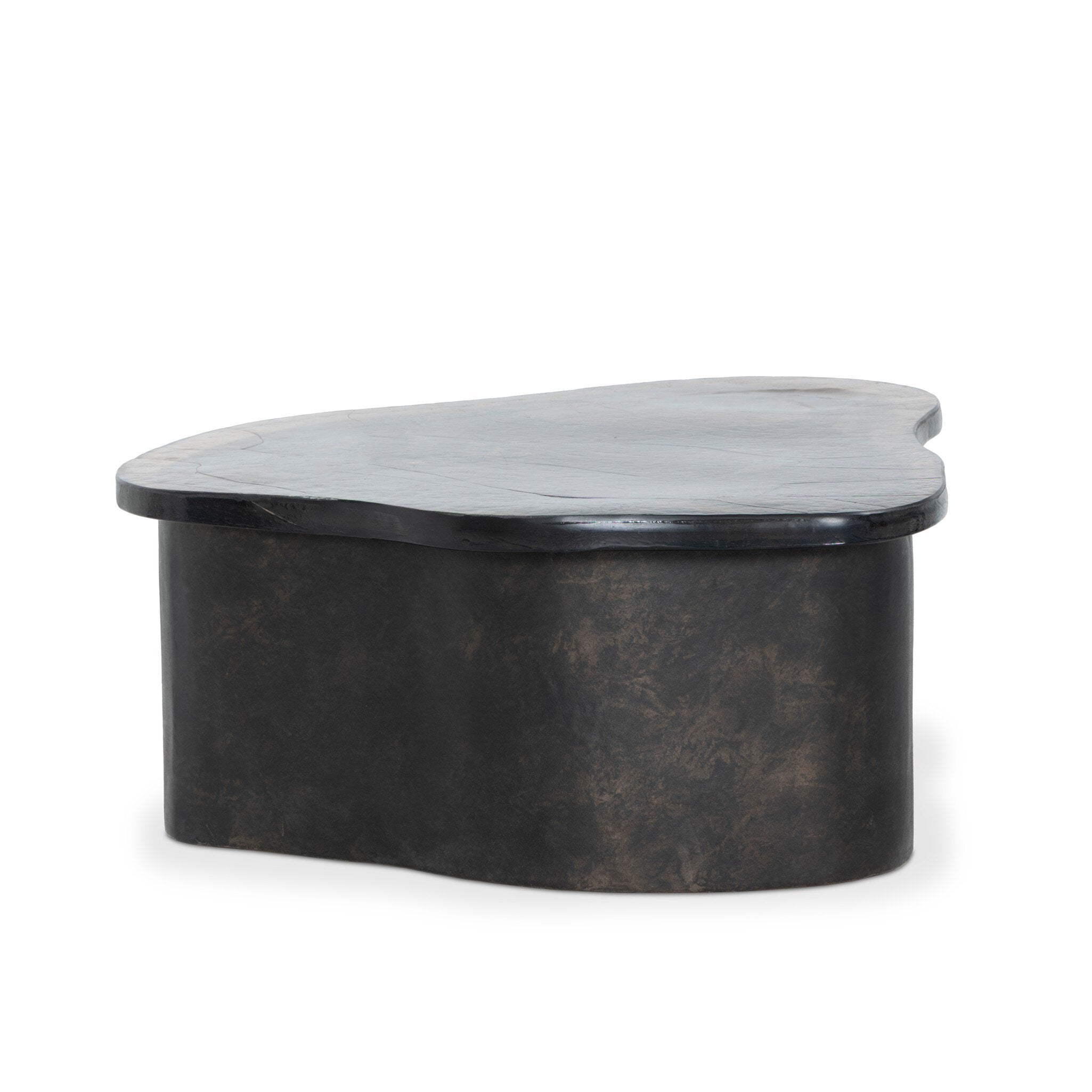 Efran Nesting Coffee Table - Smoked Brown Cast Glass
