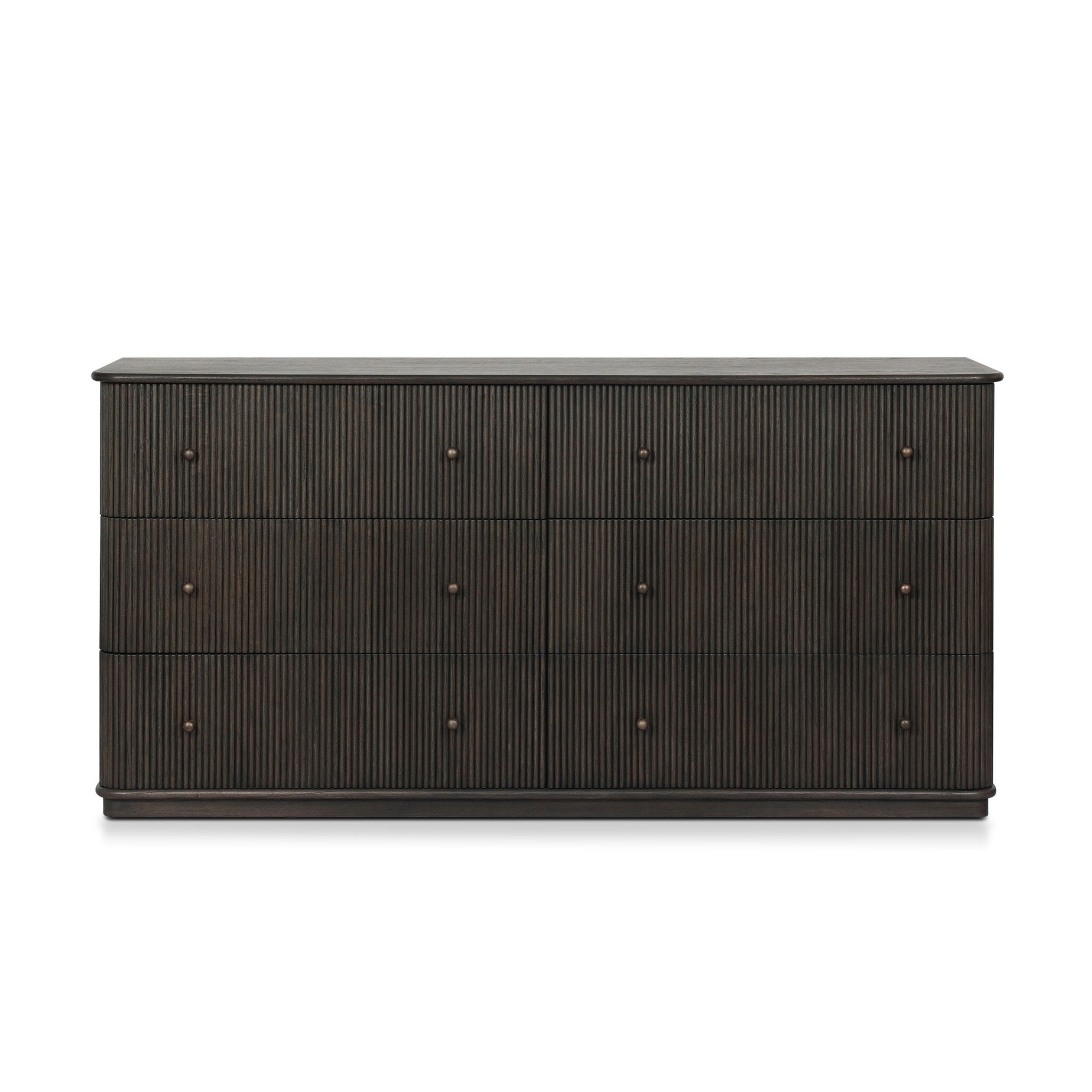 Ona 6-Drawer Dresser - Smoked Black Mindi