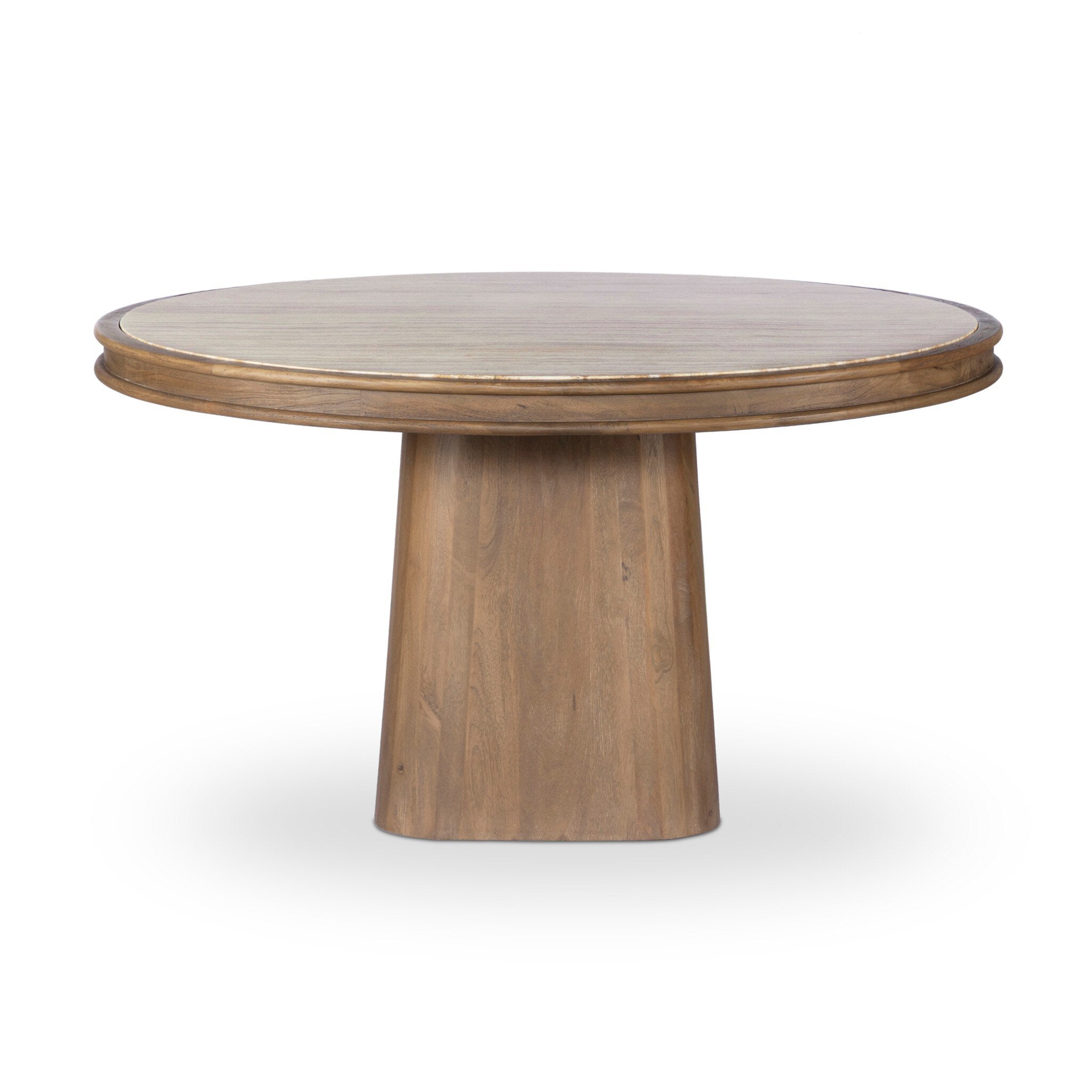 Bourne Dining Table - Light Beige Travertine