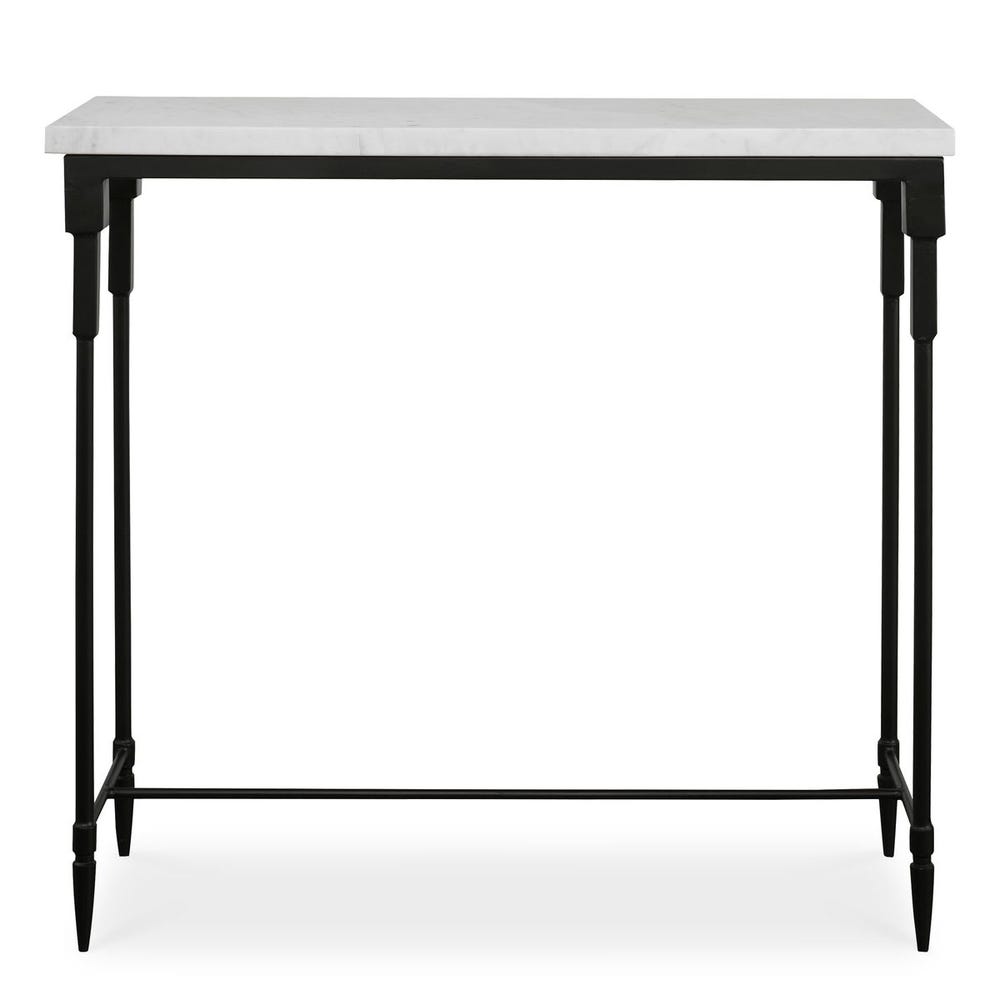 Uttermost Bourges White Marble Console Table