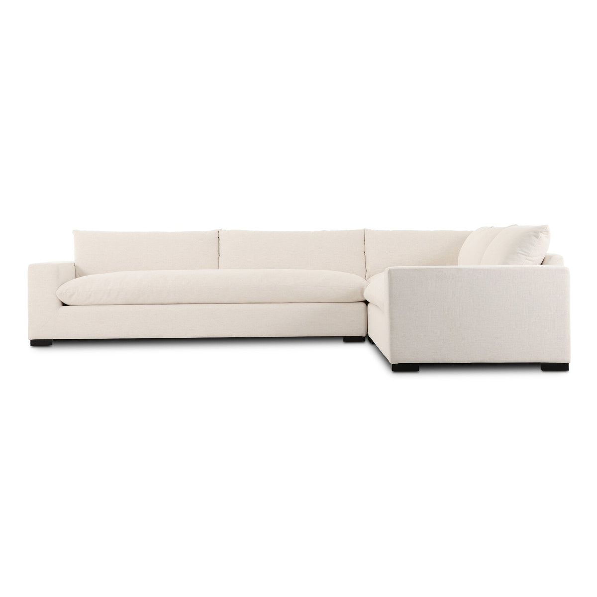 Grant 3 Piece Sectional with Arms - Crypton Nomad Snow by Four Hands