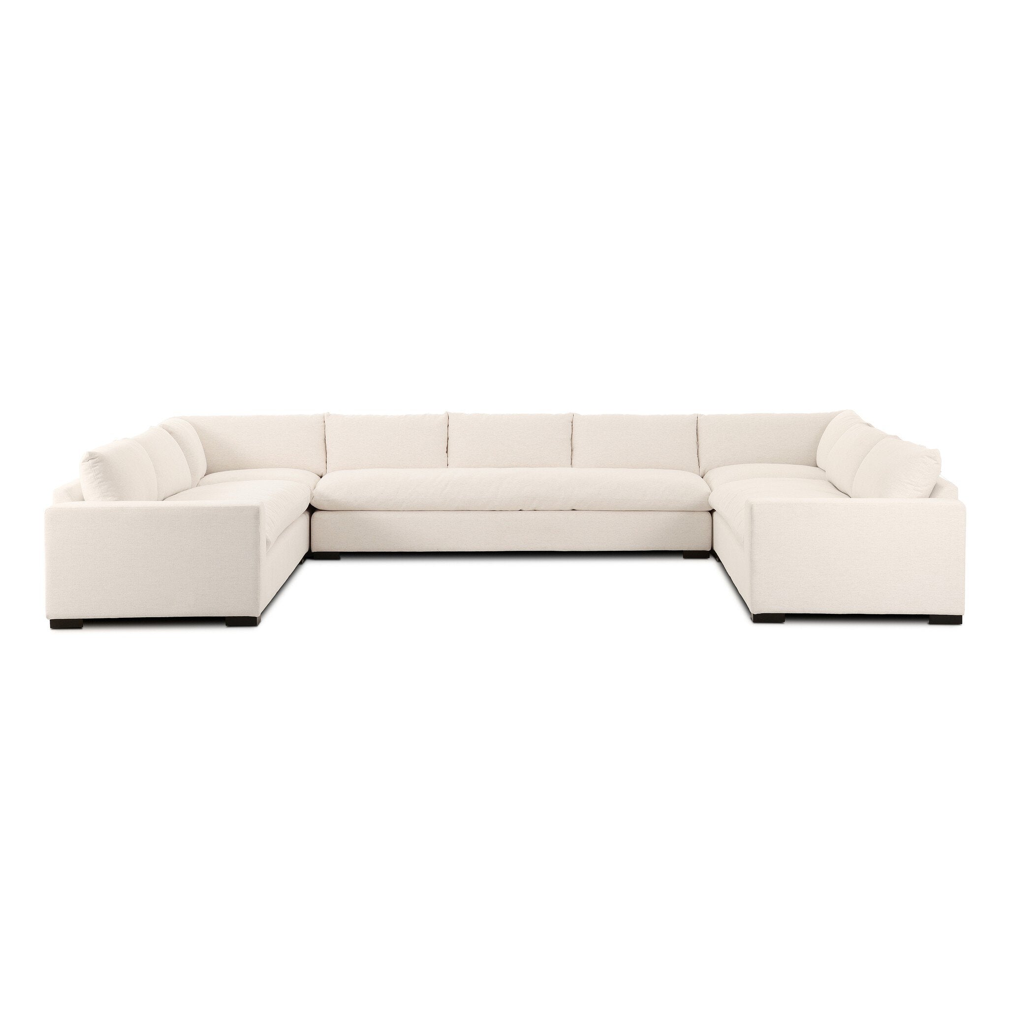 Grant 5 Piece Sectional with Arms - Crypton Nomad Snow