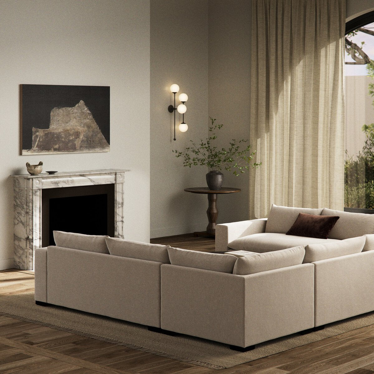 Grant 5-Piece Sectional with Arms