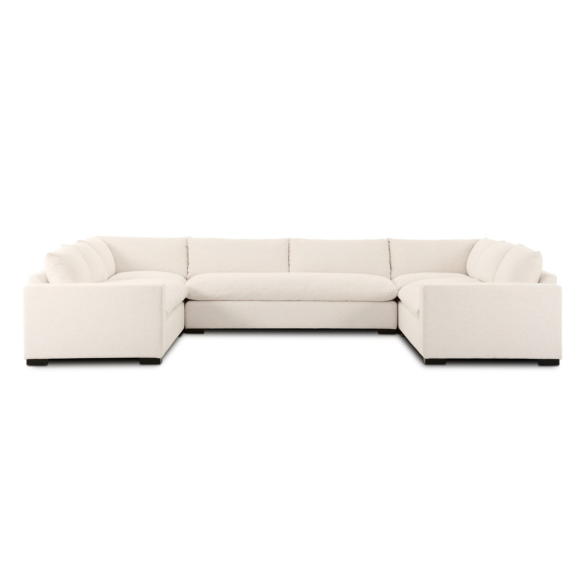 Grant 5 Piece Sectional with Arms - Crypton Nomad Snow by Four Hands