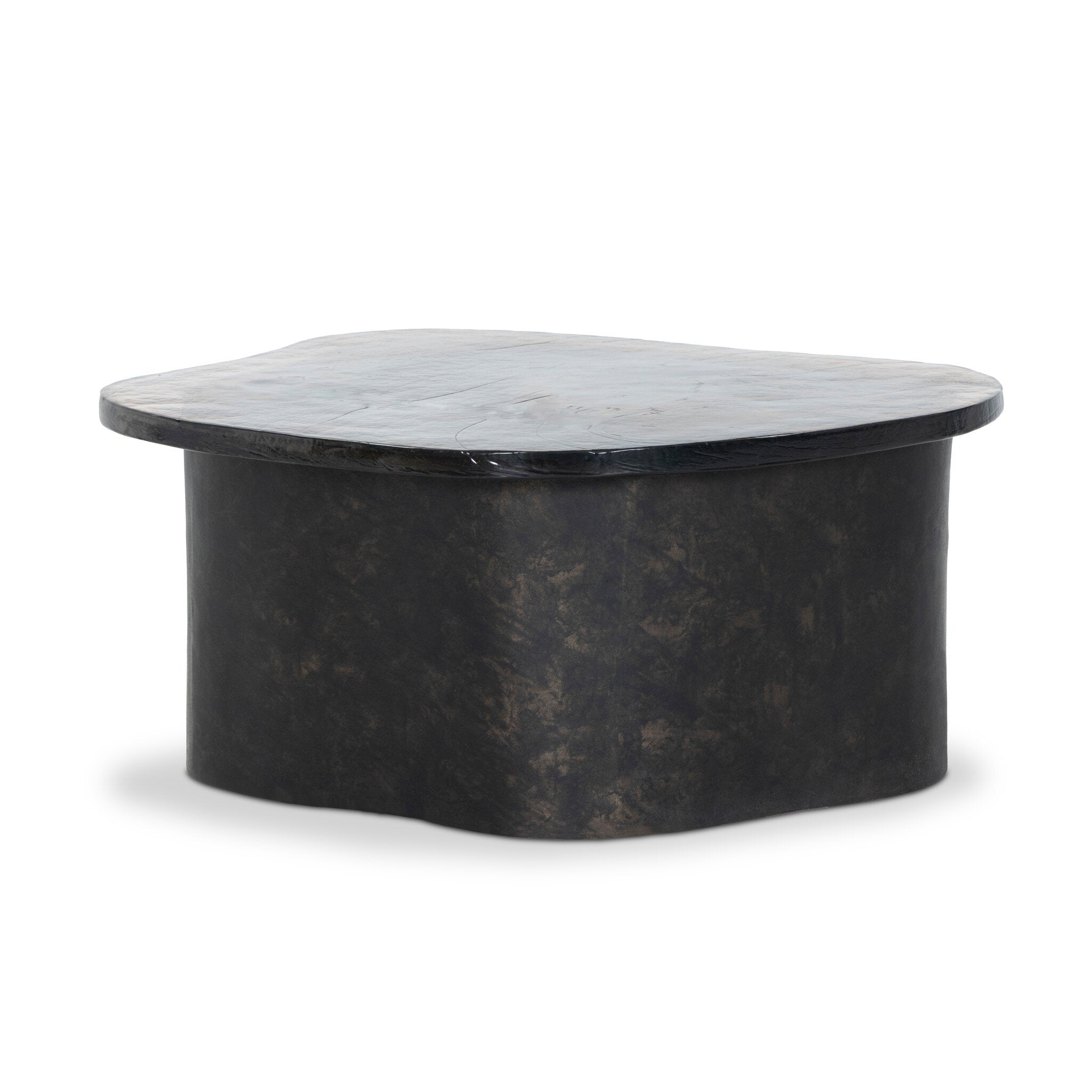 Efran Nesting Coffee Table - Smoked Brown Cast Glass