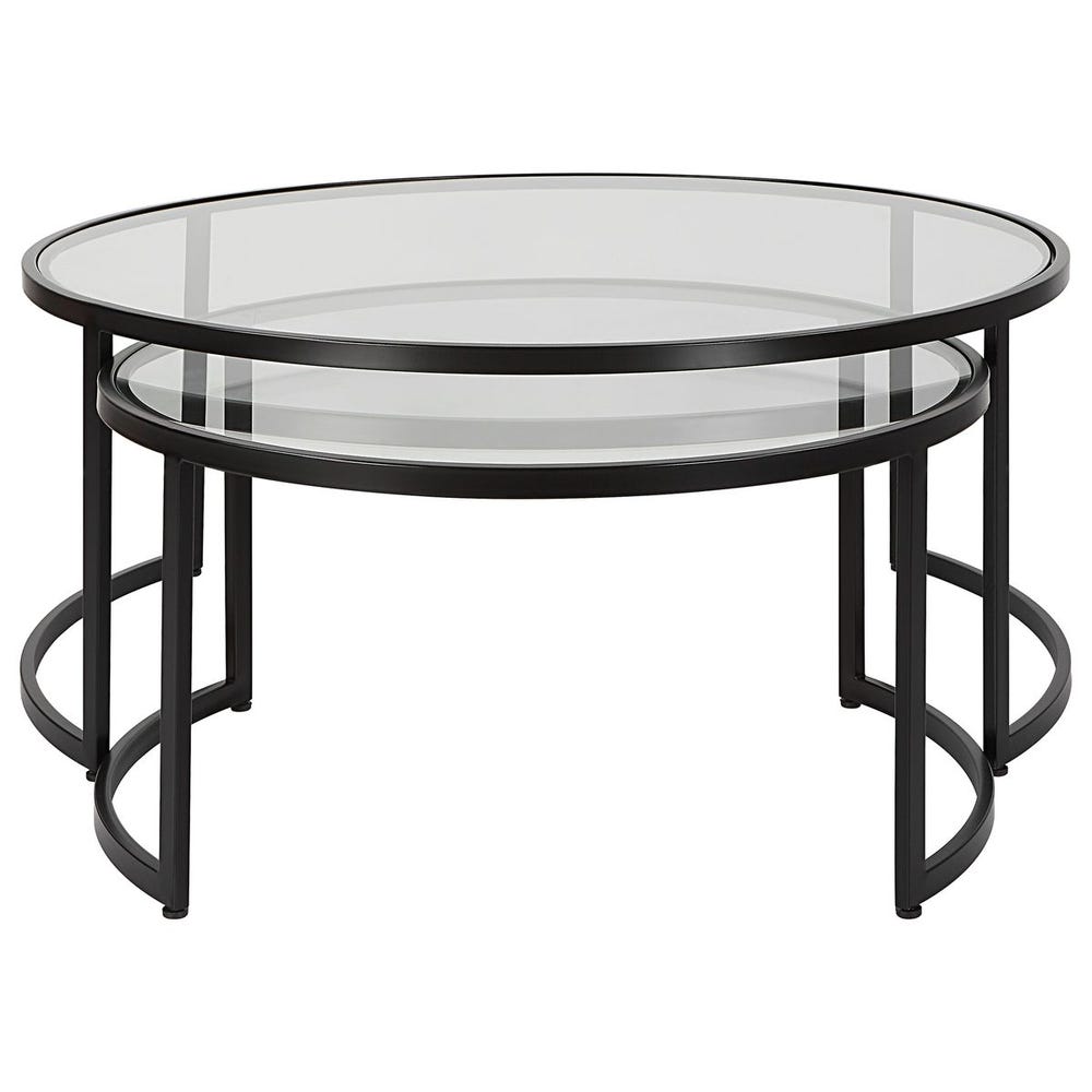 Uttermost Rhea Black Nesting Coffee Tables - Set of 2