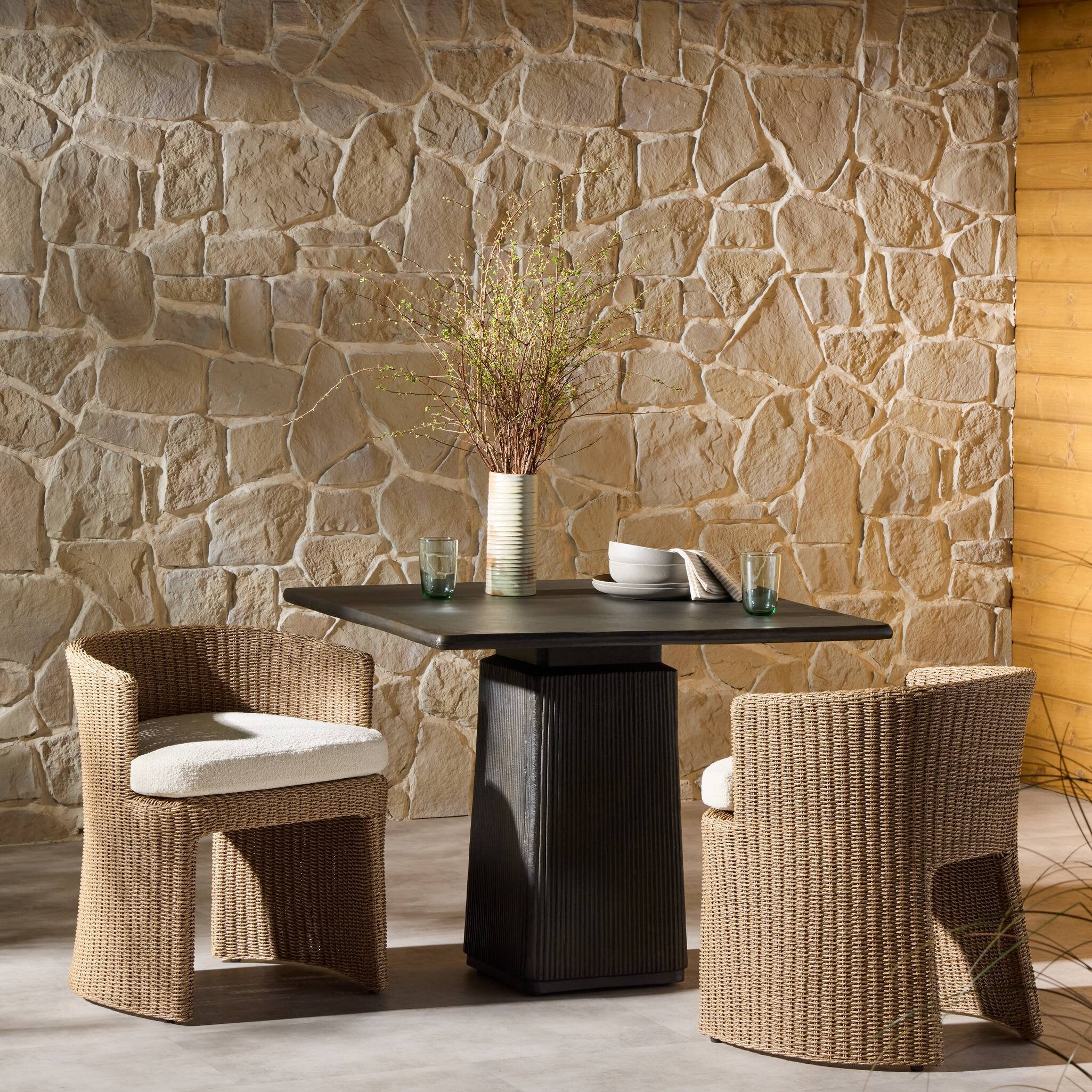 Thora Outdoor Dining Chair - Vada Cream