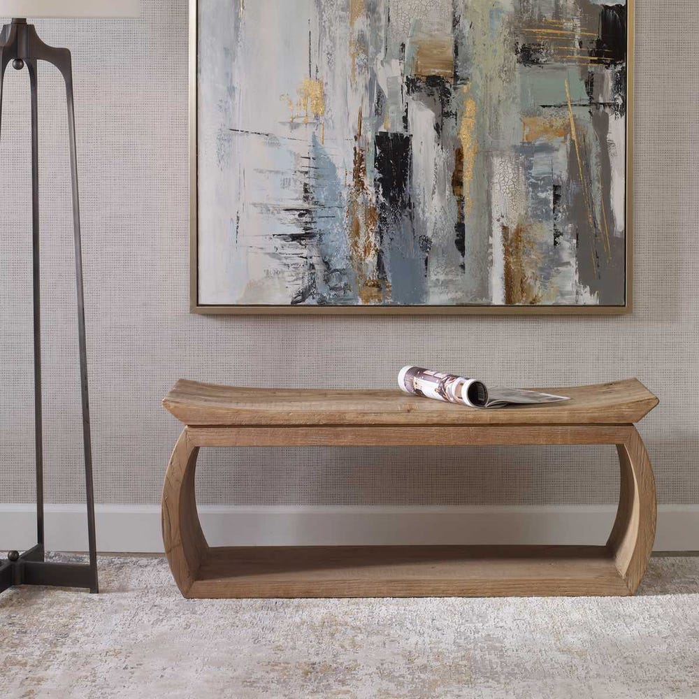 Uttermost Connor Elm Accent Stool