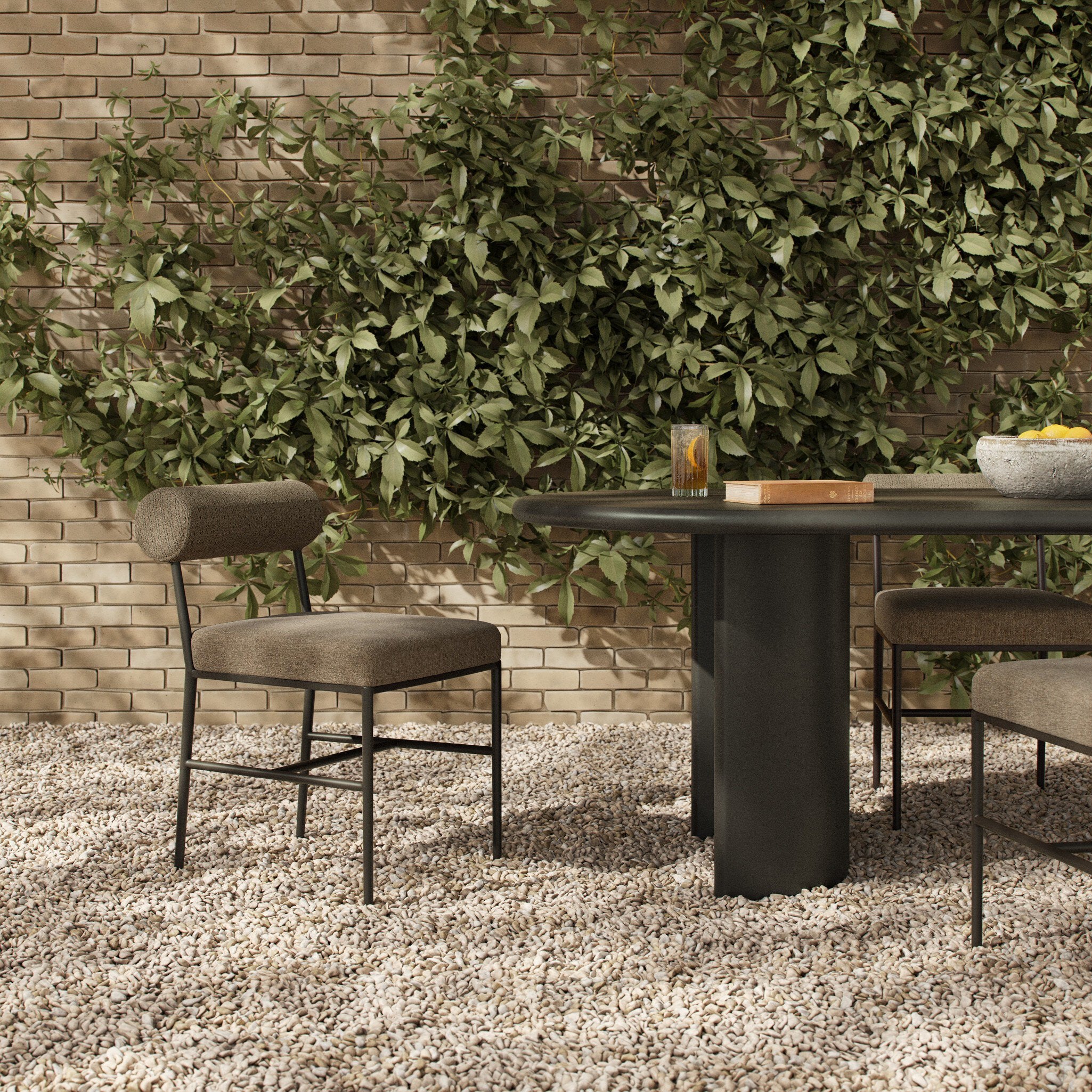 Brookline Outdoor Dining Chair - Alessi Fawn
