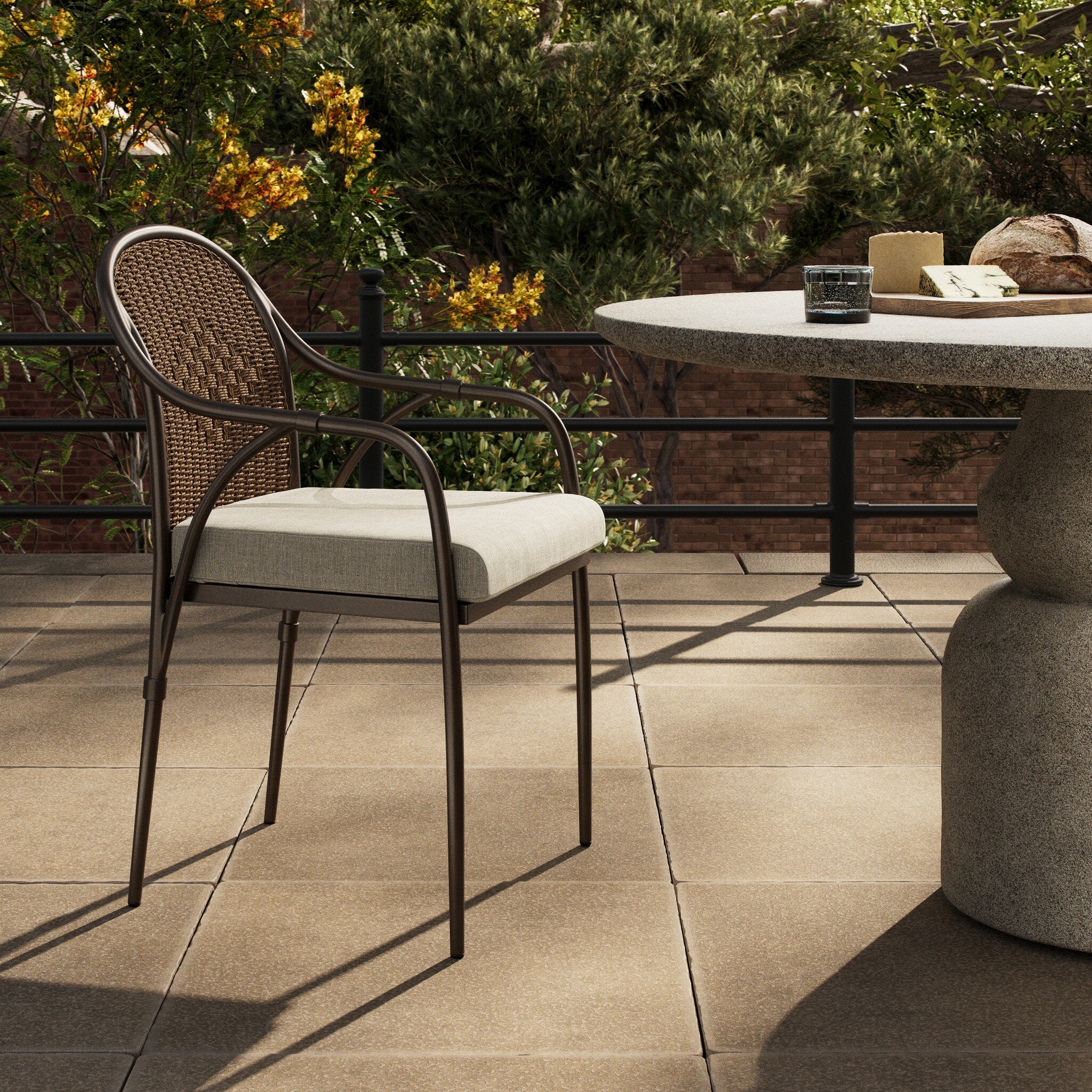 Graciela Outdoor Dining Chair - Vergo Cream