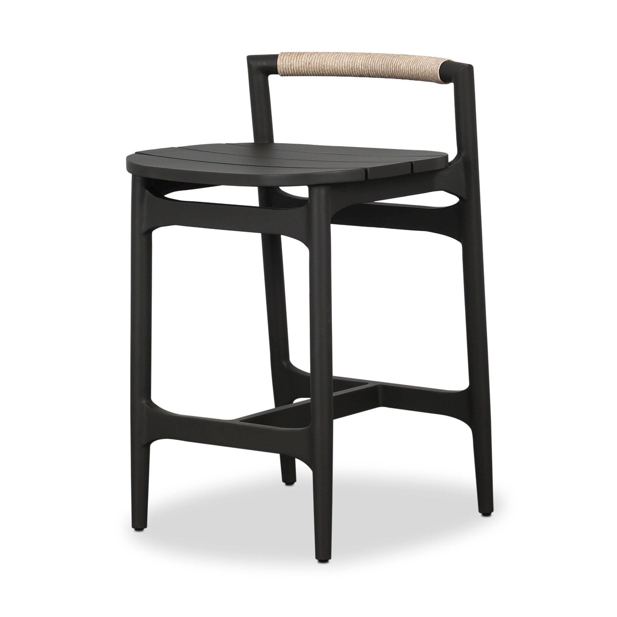 Baden Outdoor Metal Counter Stool - Vintage White