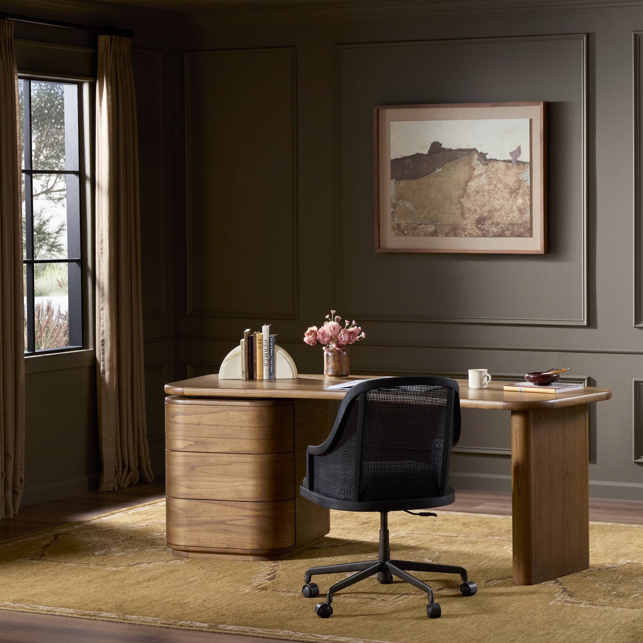 Hawthorne Desk - Amber Sungkai Veneer