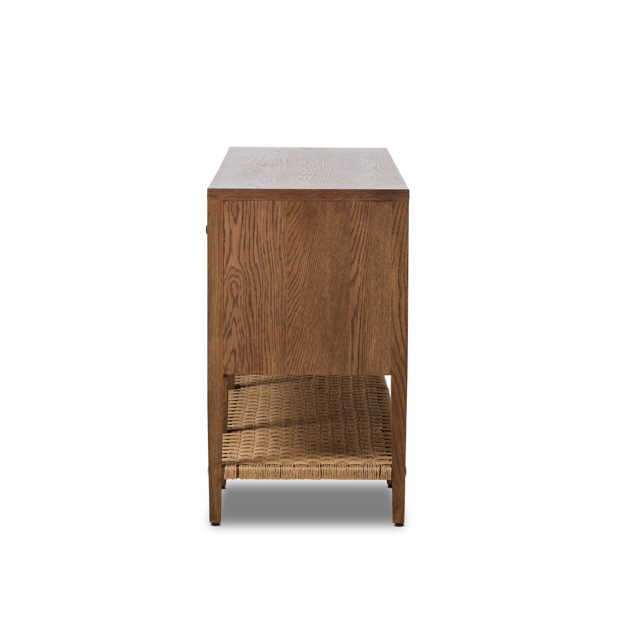 Kenzo Media Console - Warm Natural Oak Veneer