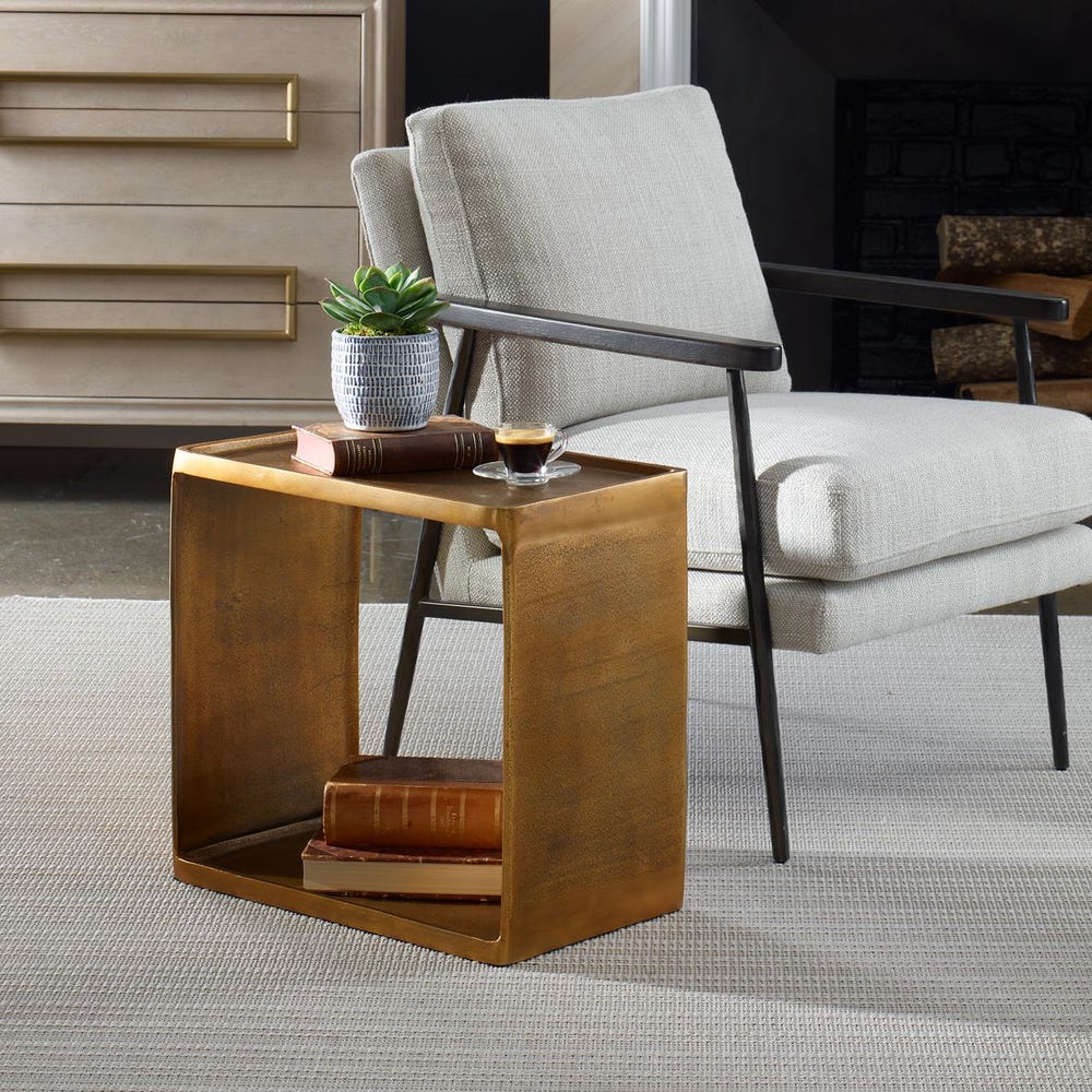 Uttermost Derwent Antique Side Table