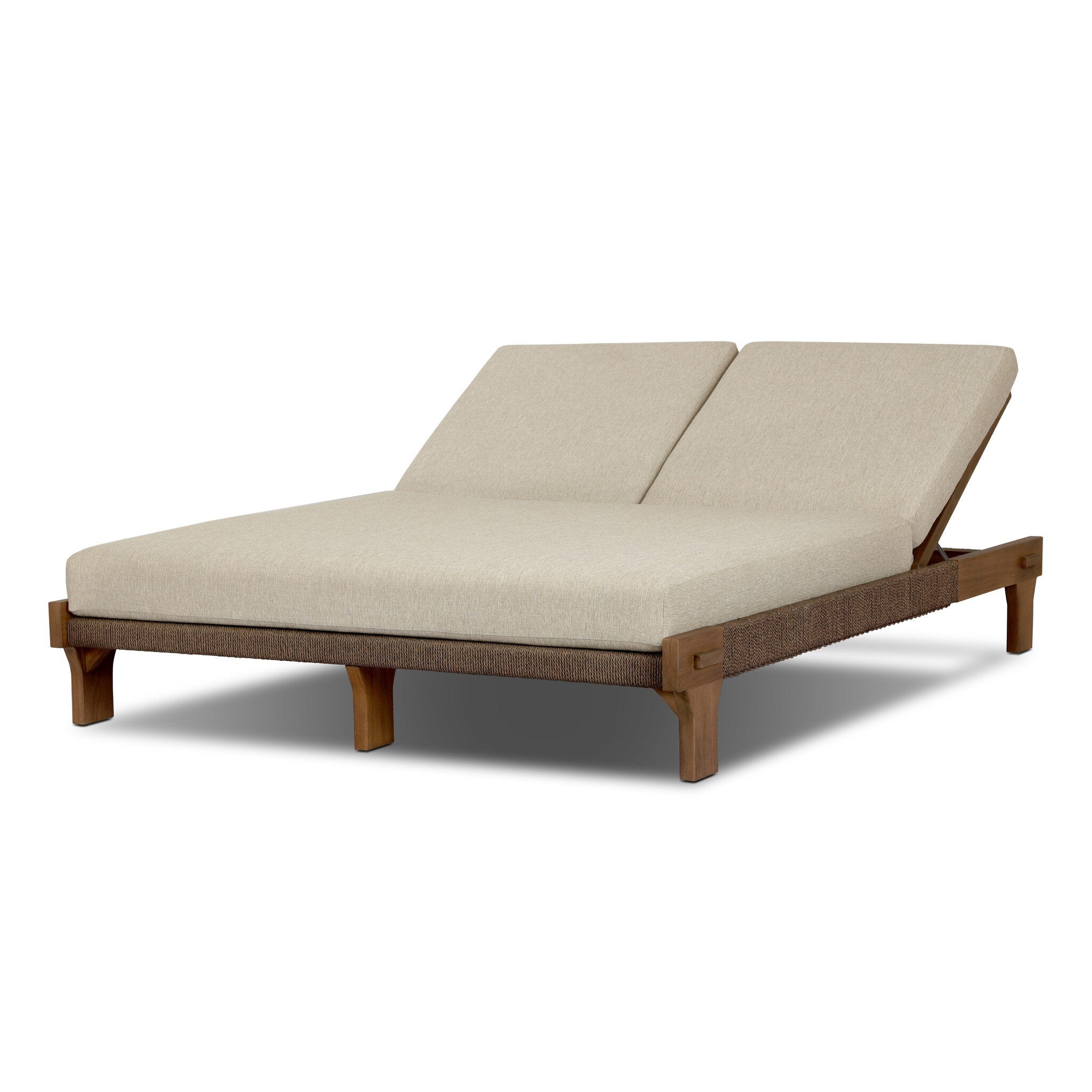 Moxie Outdoor Double Chaise - Ellor Beige
