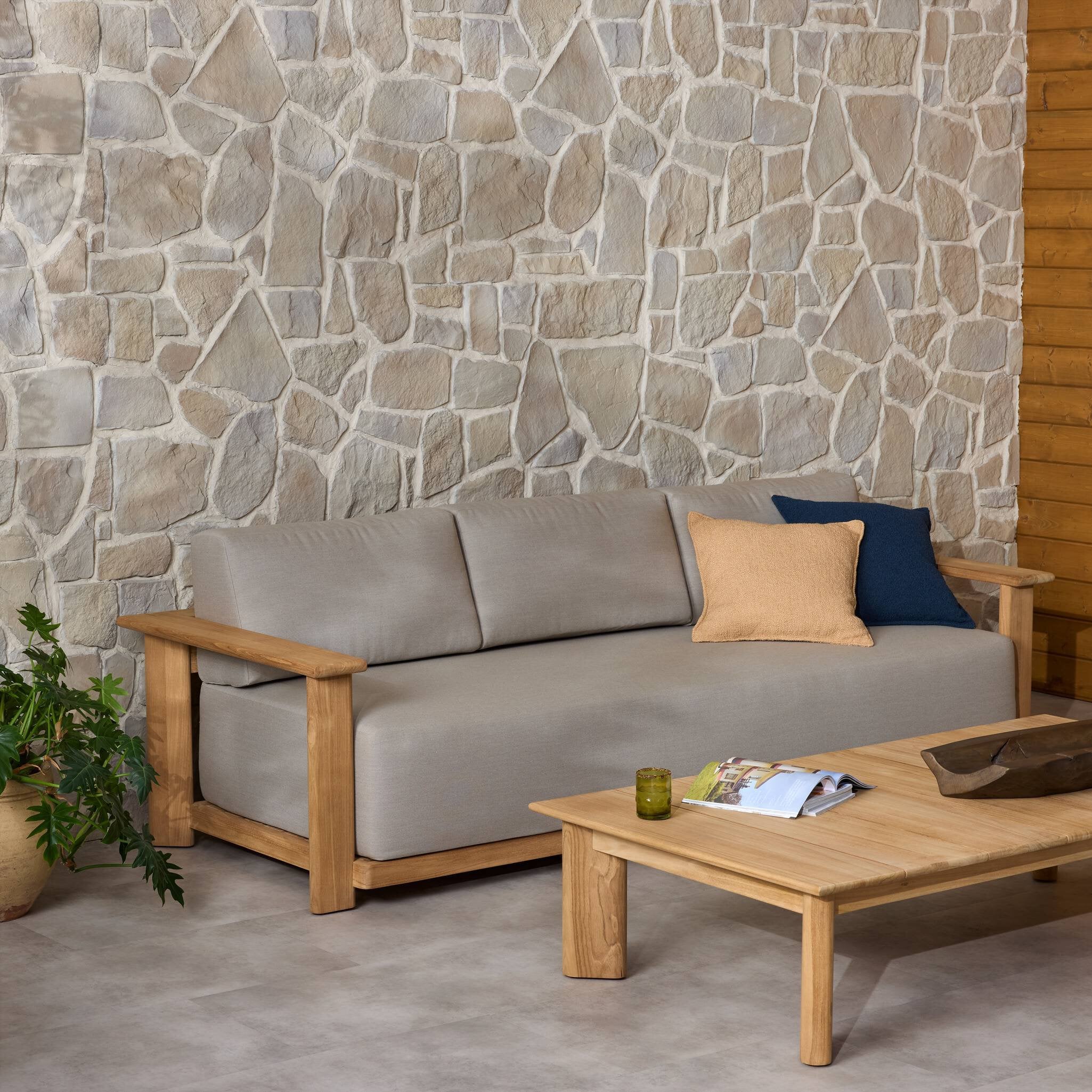 Sterling 98" Outdoor Sofa - Ibiza Mole