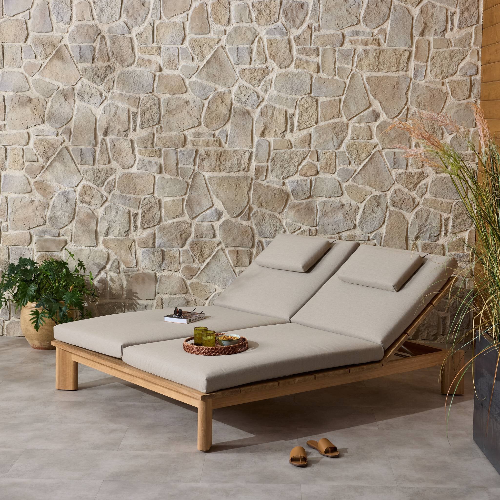 Sterling Outdoor Double Chaise - Ibiza Mole