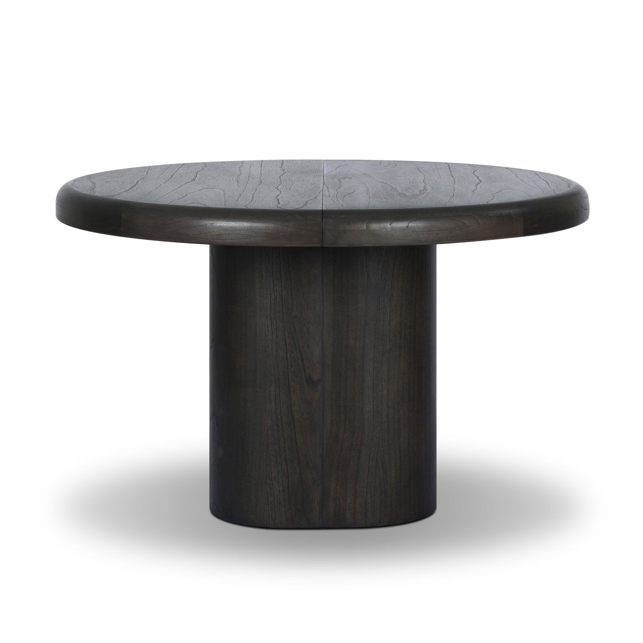 Pemble Extension Dining Table - Smoked Black Mindi Veneer