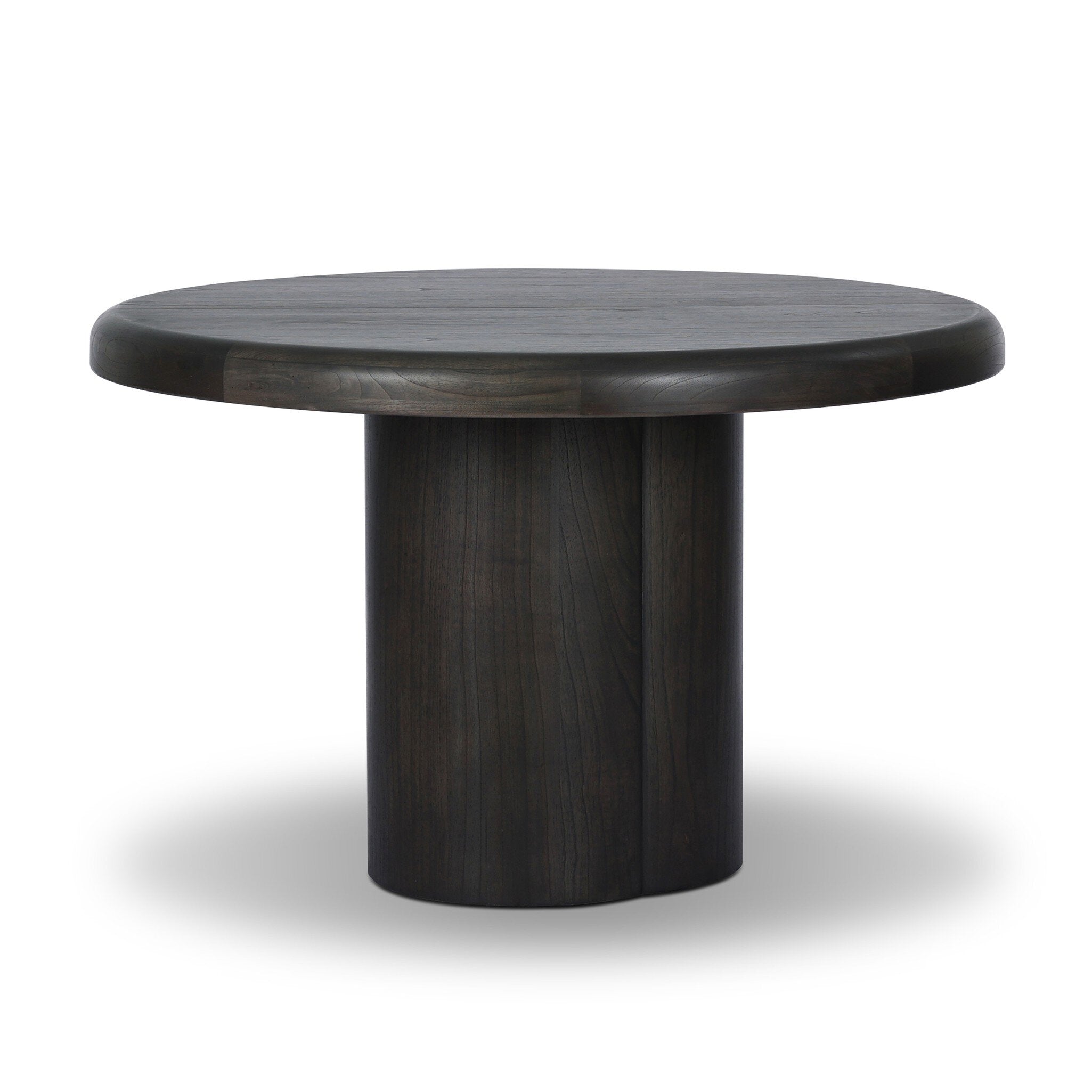 Pemble Extension Dining Table - Smoked Black Mindi Veneer
