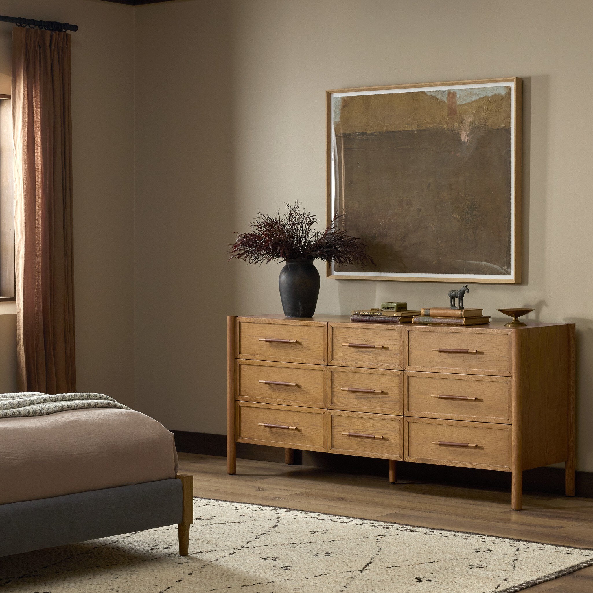 Salado 9 Drawer Dresser - Natural Ash Veneer