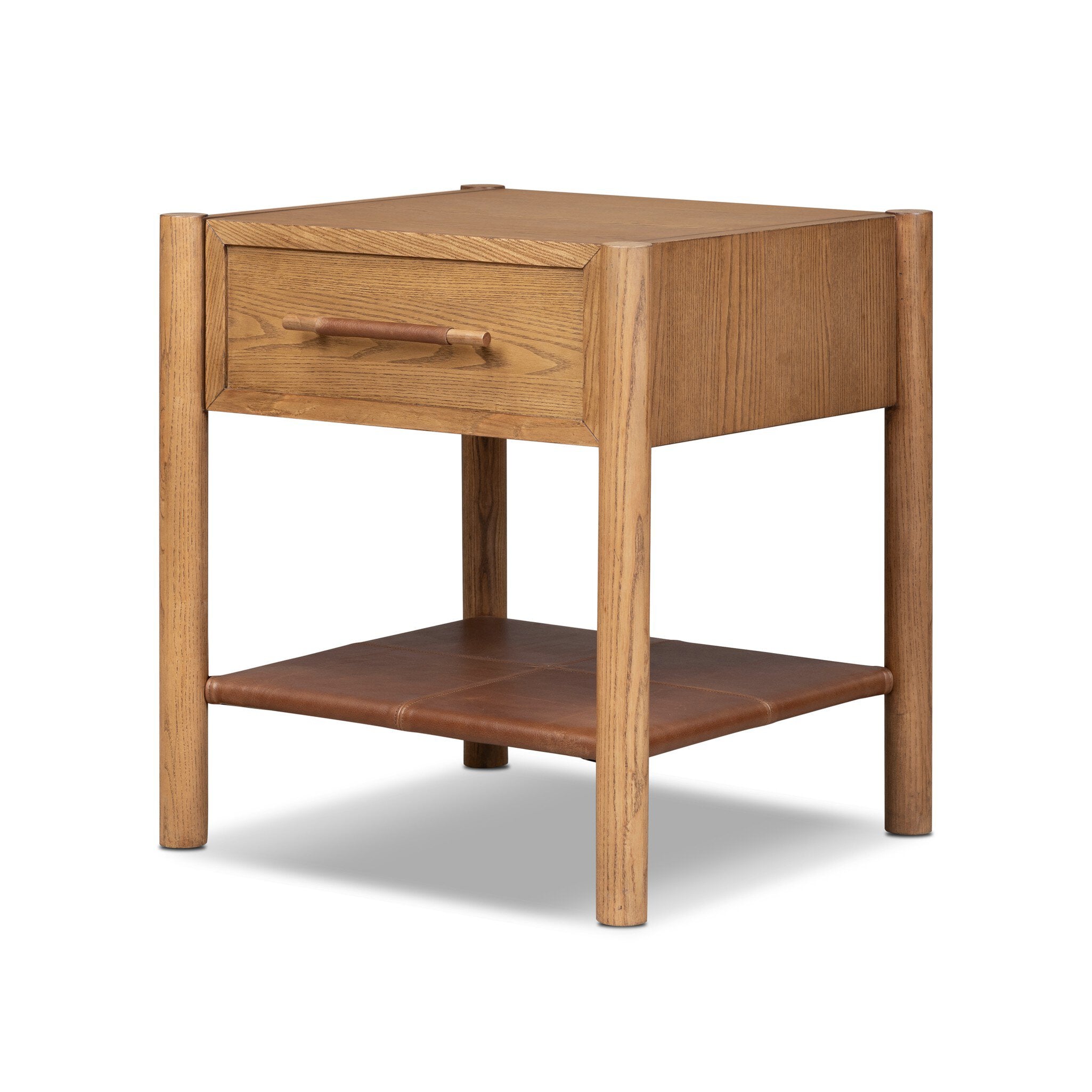 Salado 1 Drawer Nightstand - Natural Ash Veneer