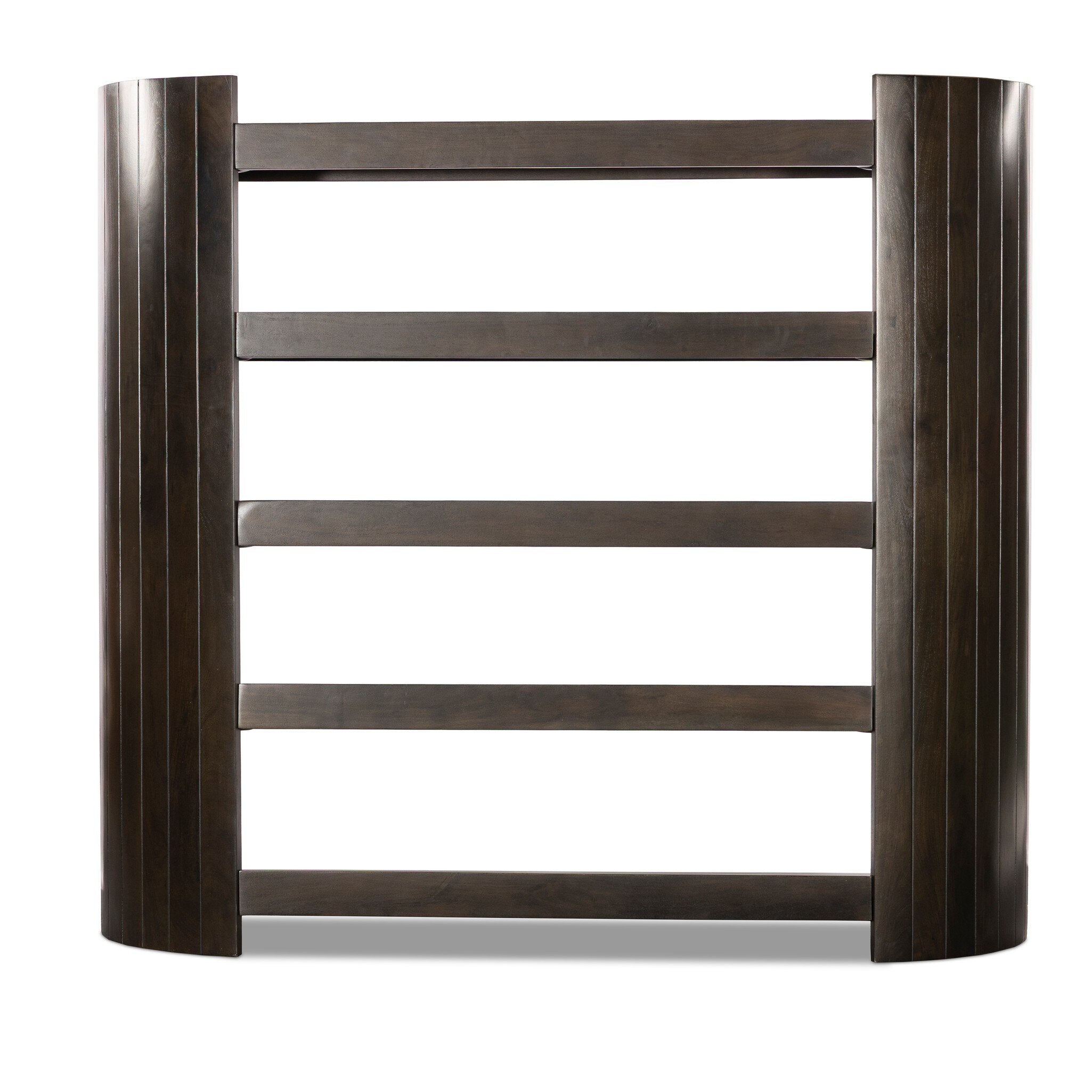 Aldren Bookcase - Worn Black Acacia