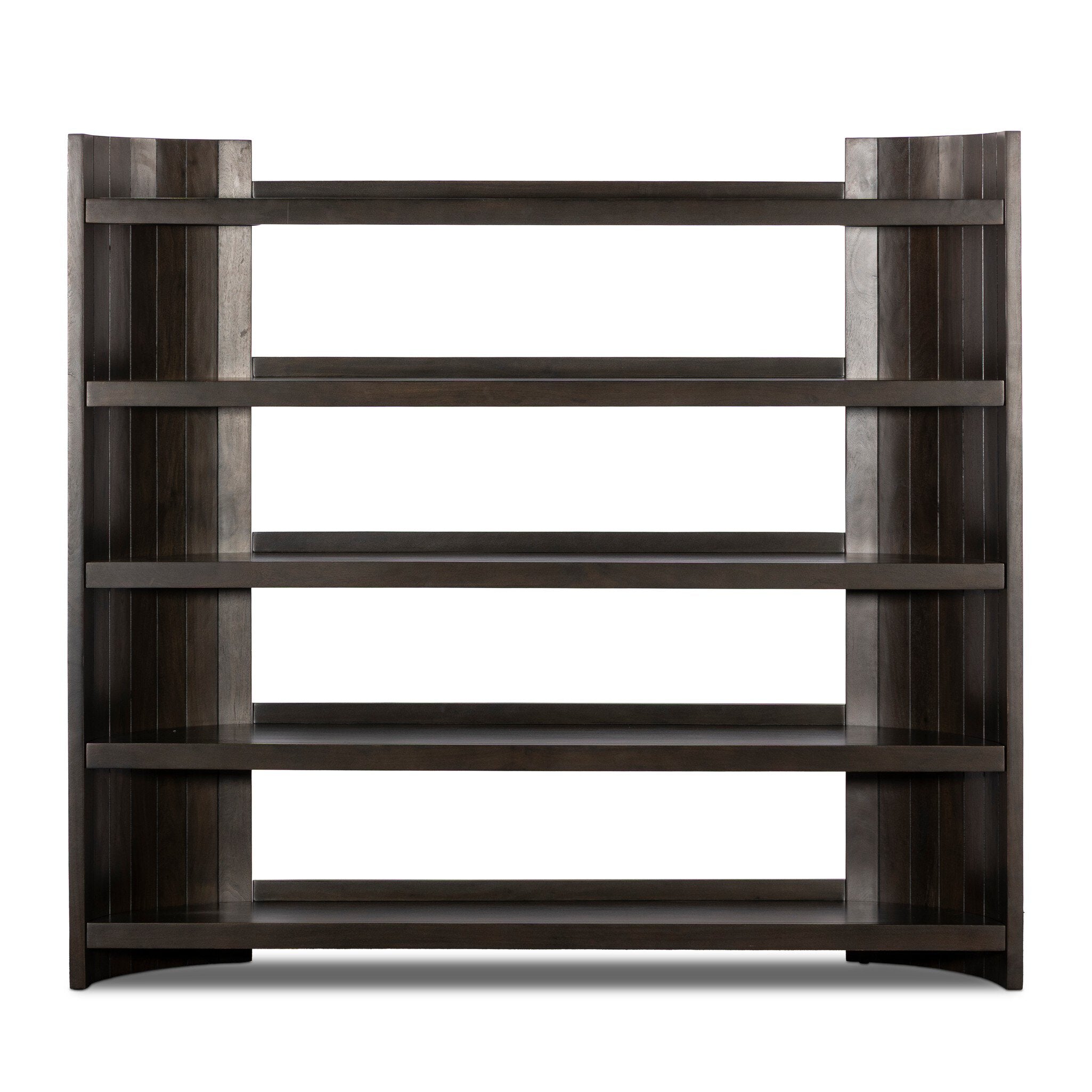 Aldren Bookcase - Worn Black Acacia