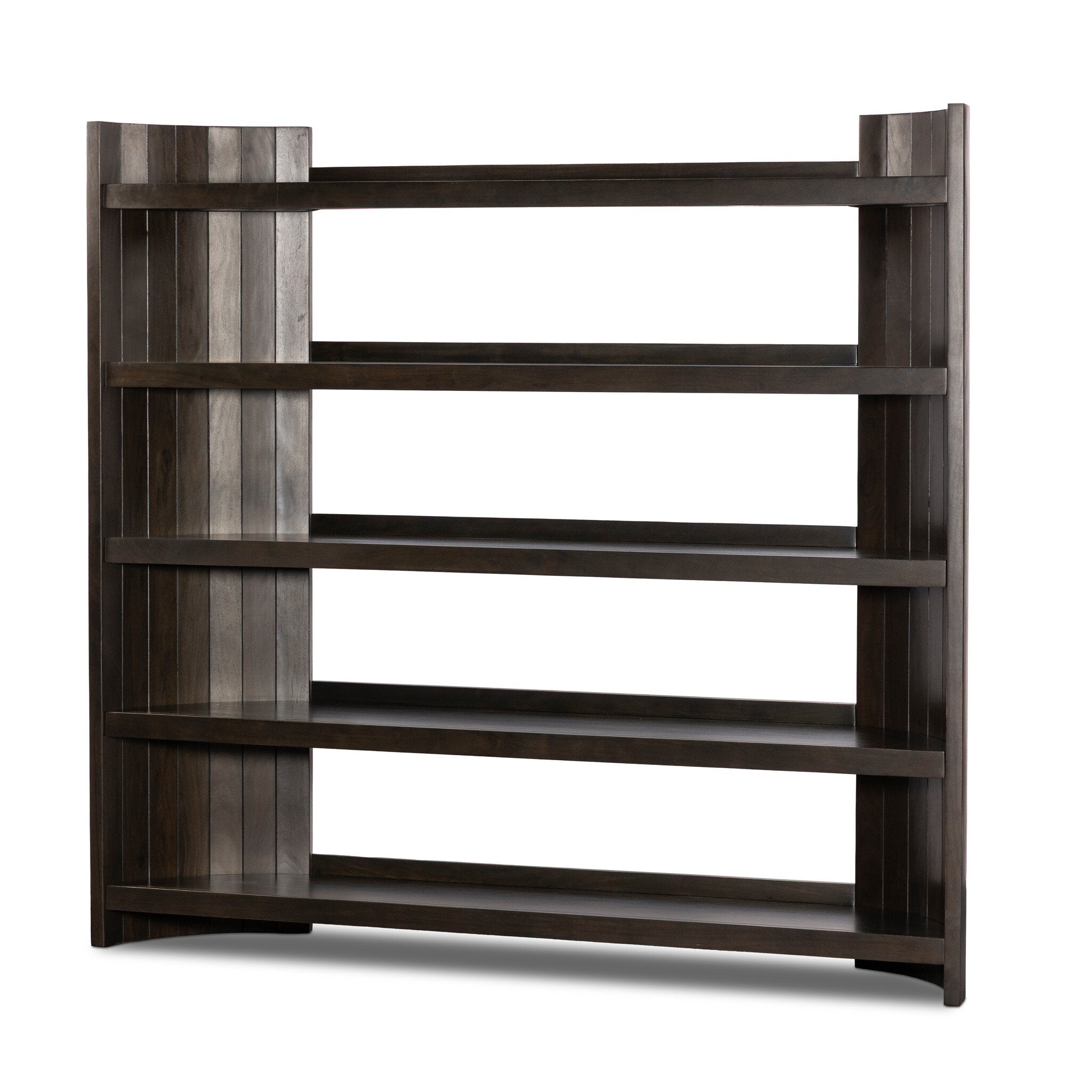 Aldren Bookcase - Worn Black Acacia