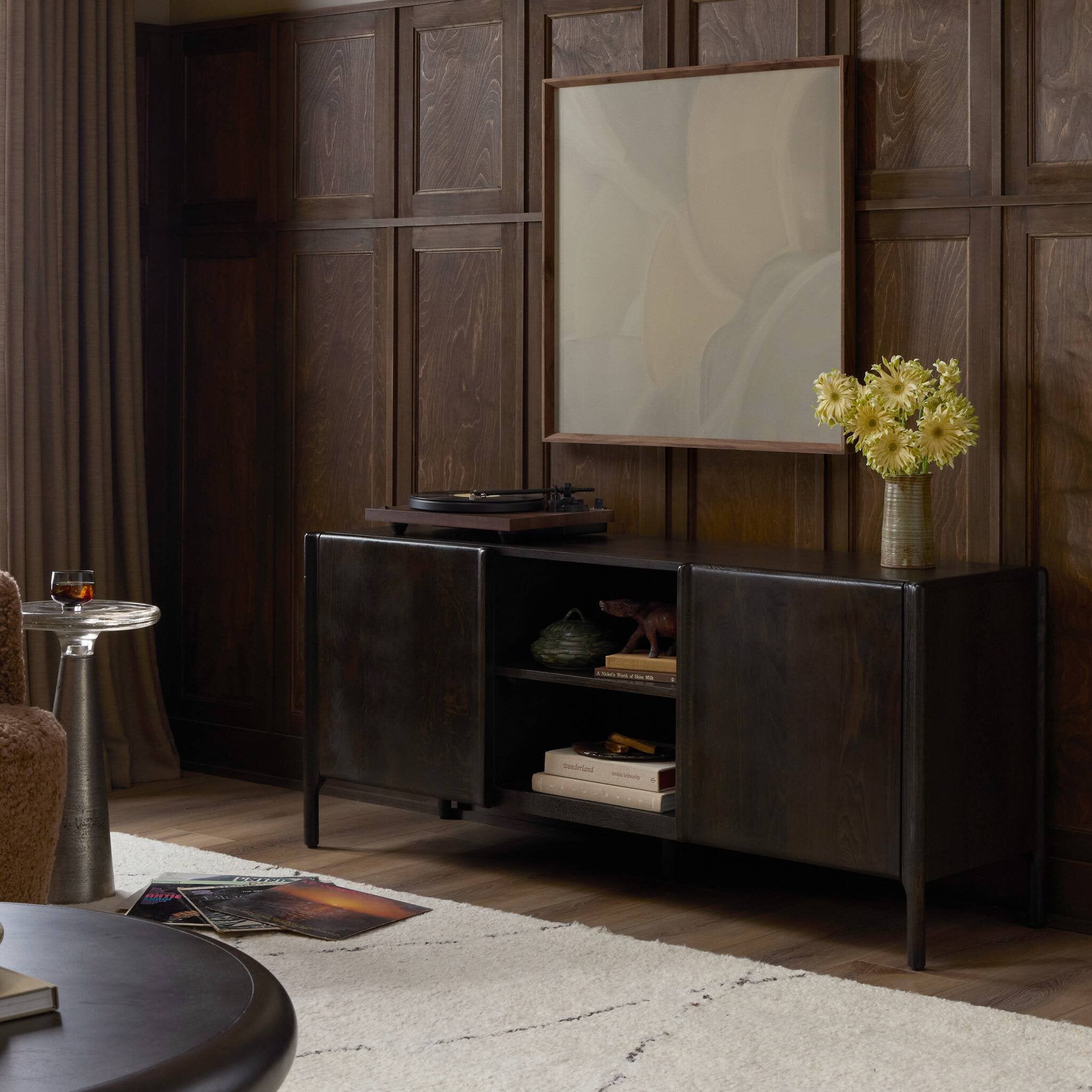Cosgrove Media Console - Espresso Oak Veneer
